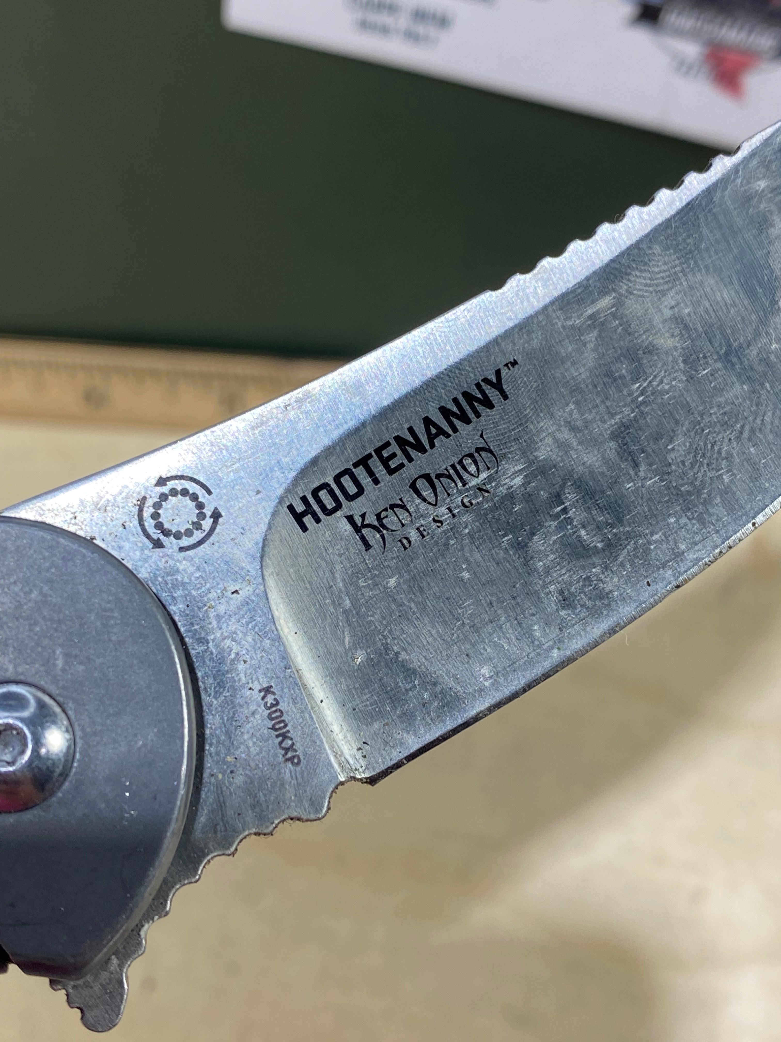 CRKT K300KXP #-39. Light usage. Dirty. Discontinued