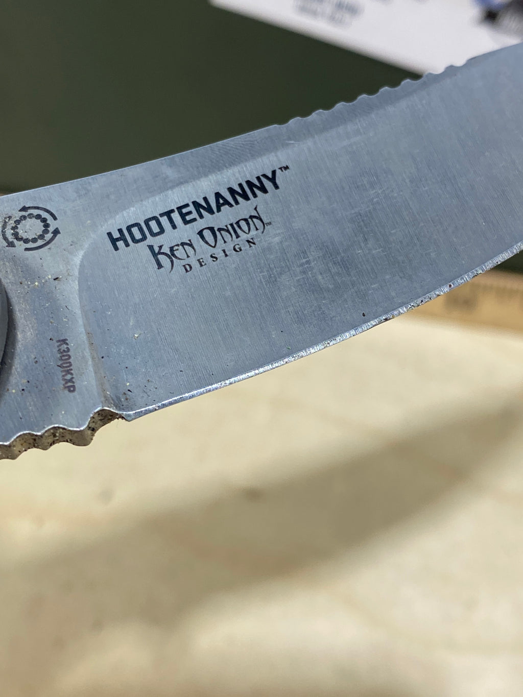 CRKT K300KXP #-39. Light usage. Dirty. Discontinued