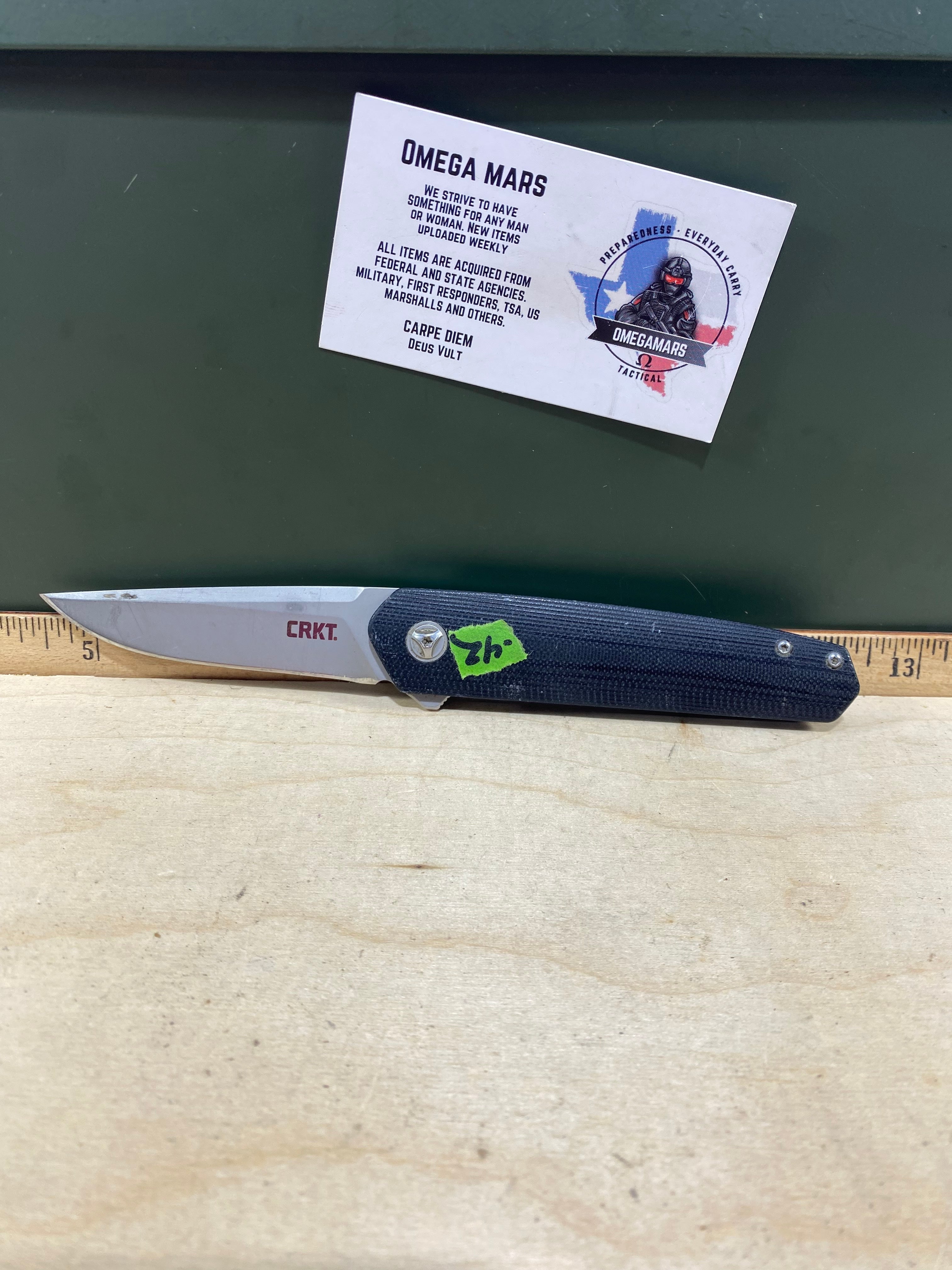 CRKT 7090 Cuatro #-42. Light usage. Resharpened. Discontinued.