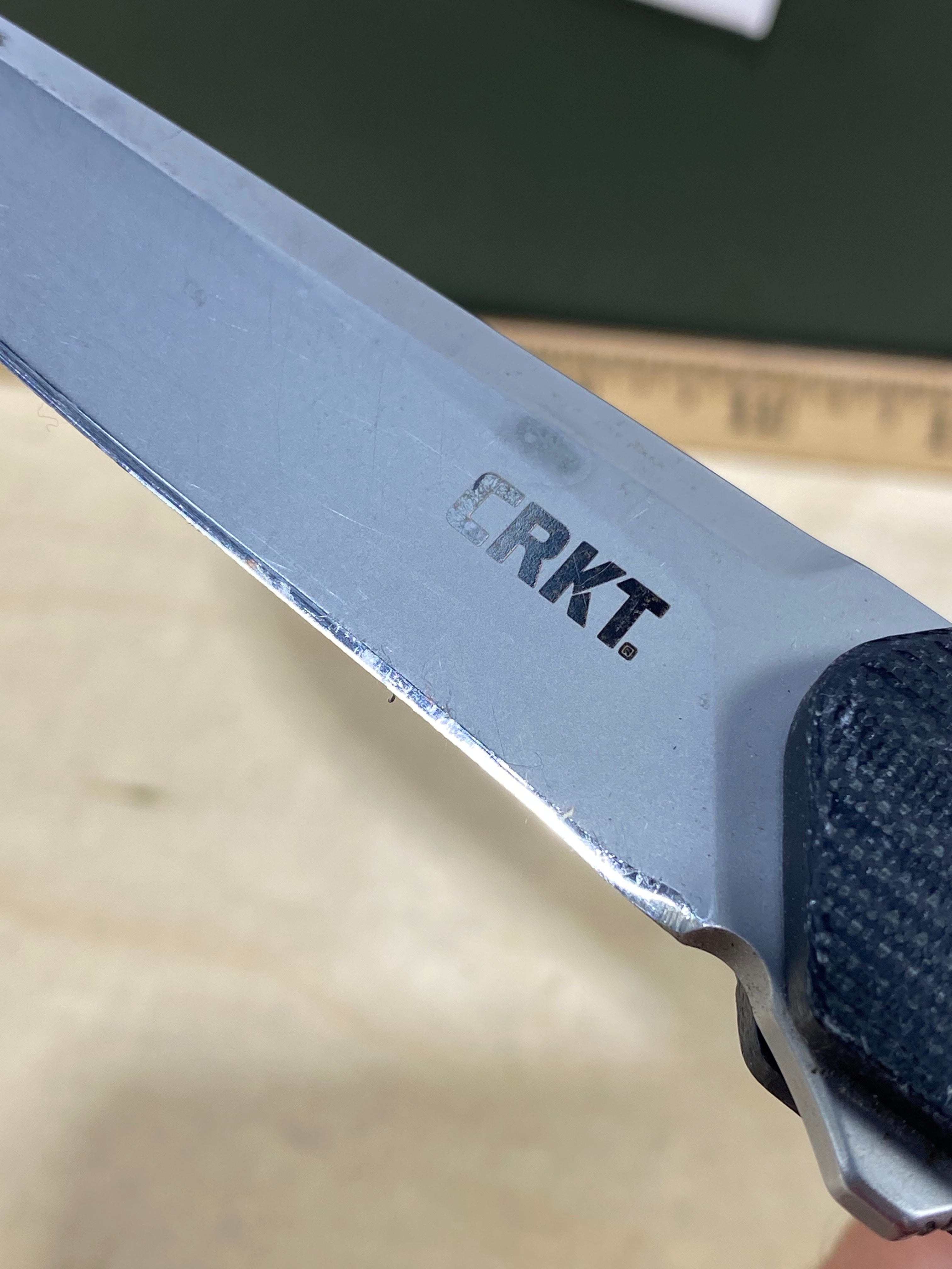 CRKT 7090 Cuatro #-42. Light usage. Resharpened. Discontinued.