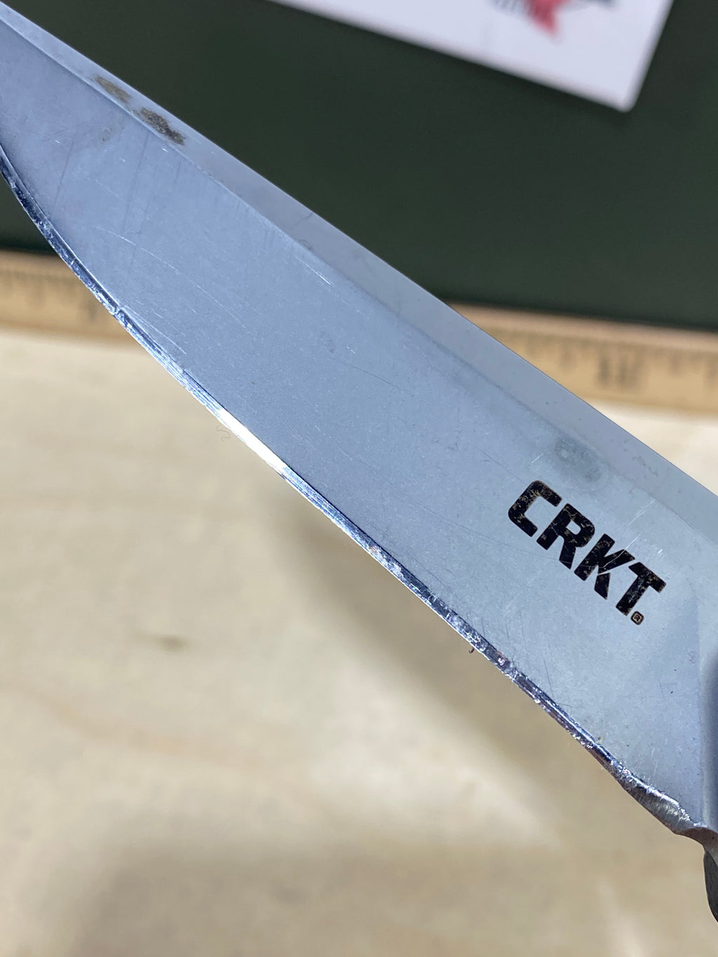 CRKT 7090 Cuatro #-42. Light usage. Resharpened. Discontinued.