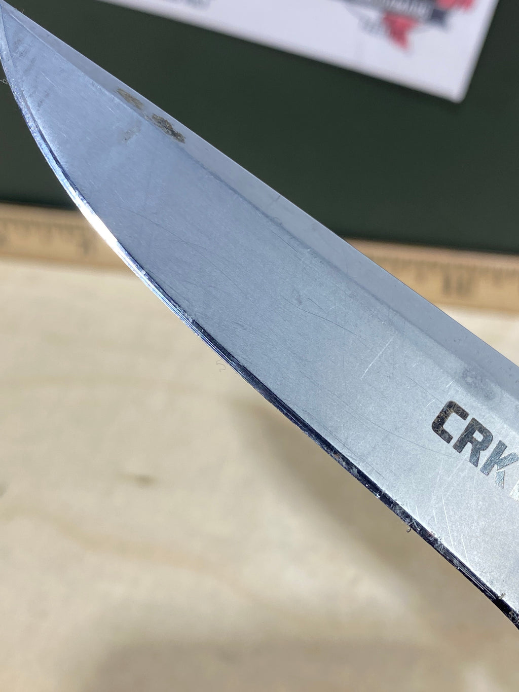 CRKT 7090 Cuatro #-42. Light usage. Resharpened. Discontinued.