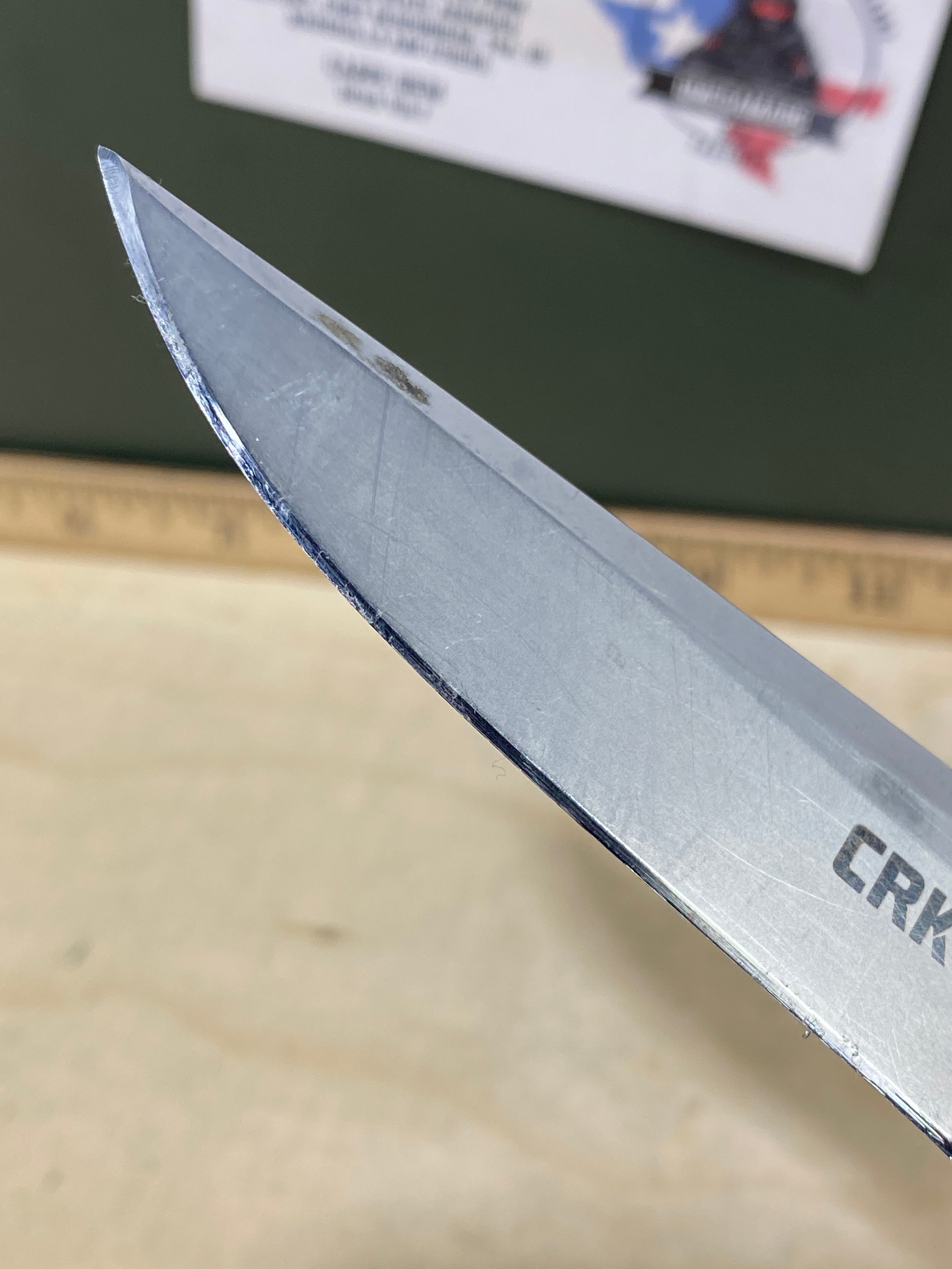 CRKT 7090 Cuatro #-42. Light usage. Resharpened. Discontinued.