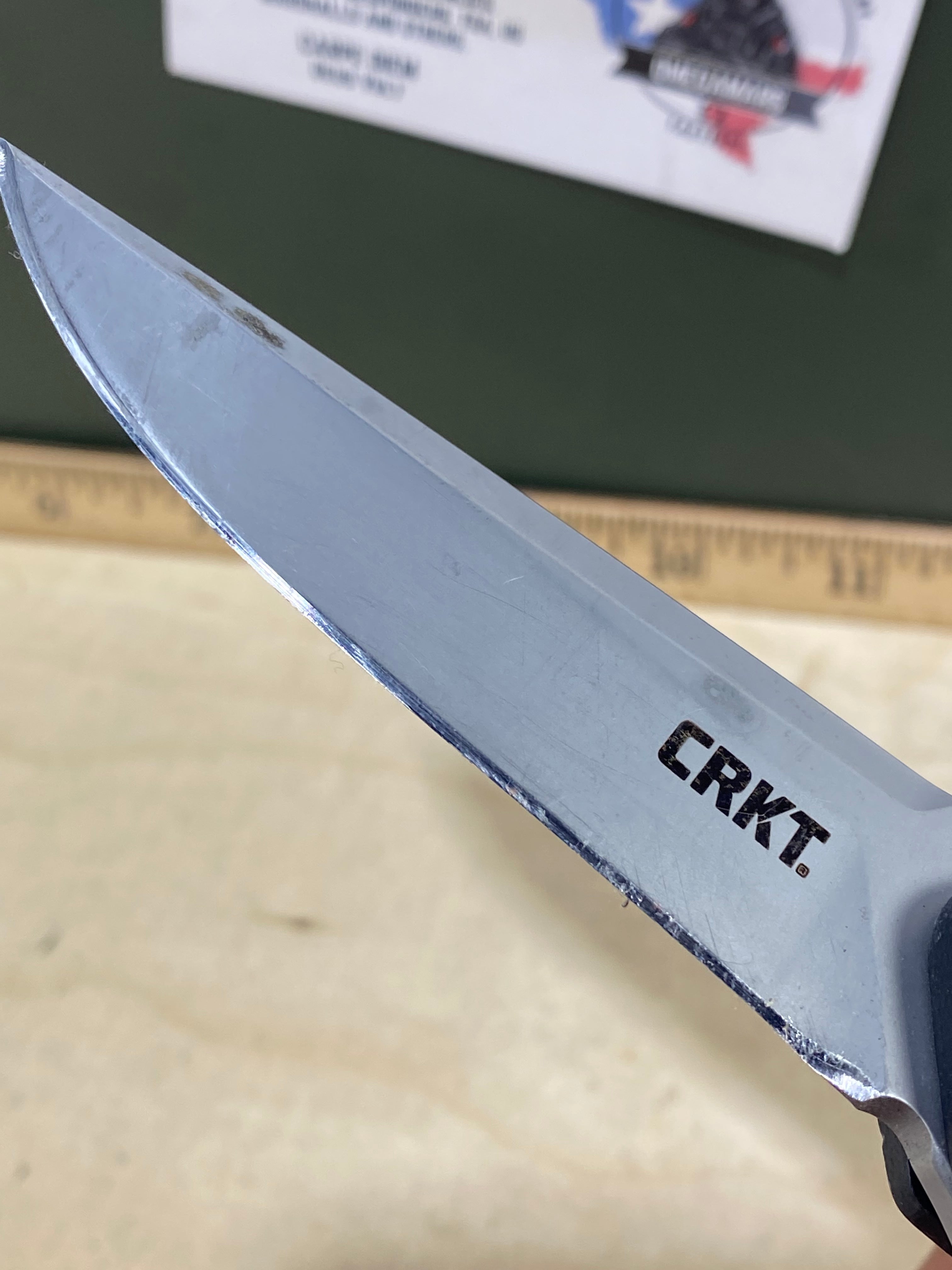 CRKT 7090 Cuatro #-42. Light usage. Resharpened. Discontinued.