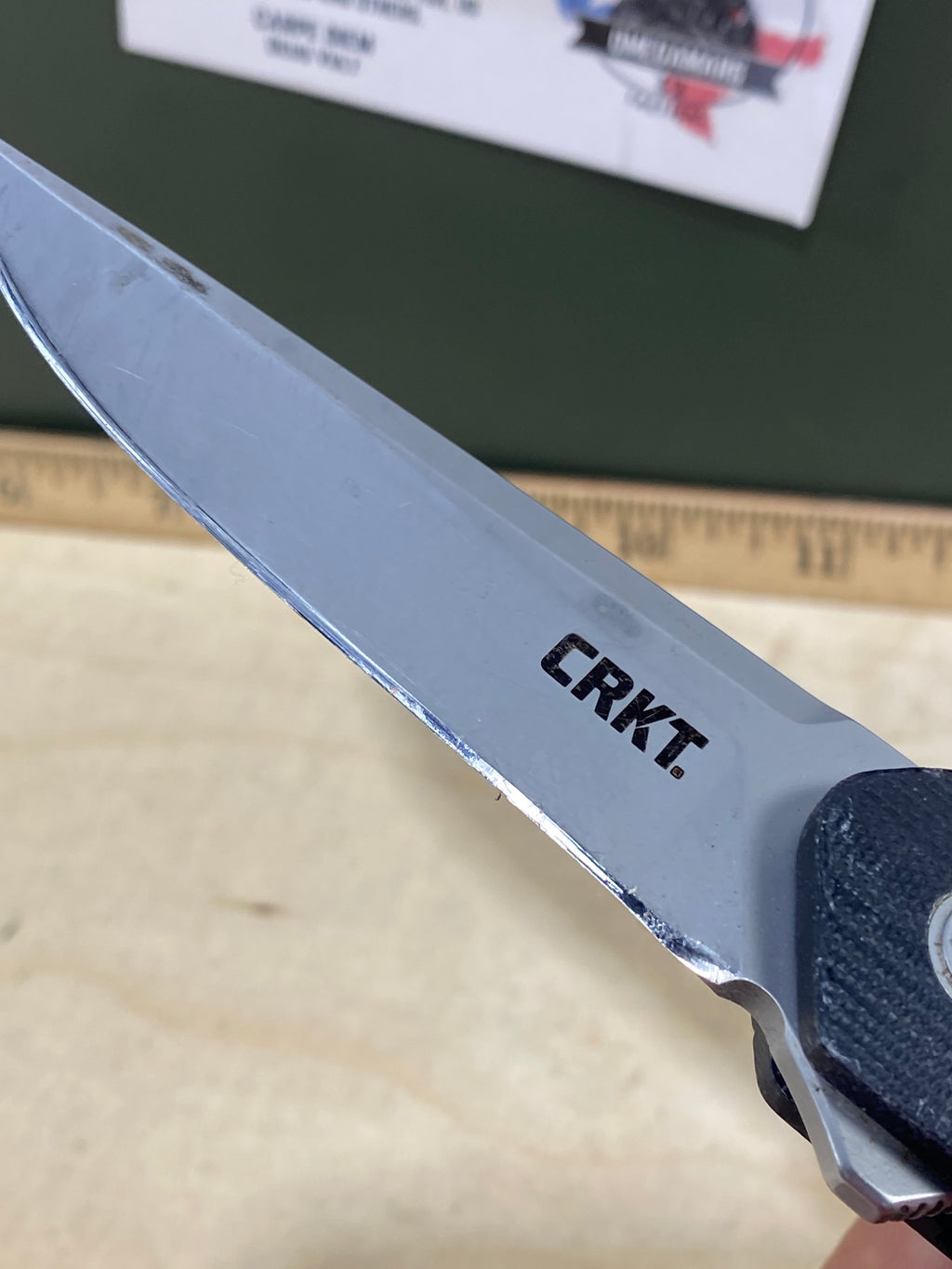 CRKT 7090 Cuatro #-42. Light usage. Resharpened. Discontinued.
