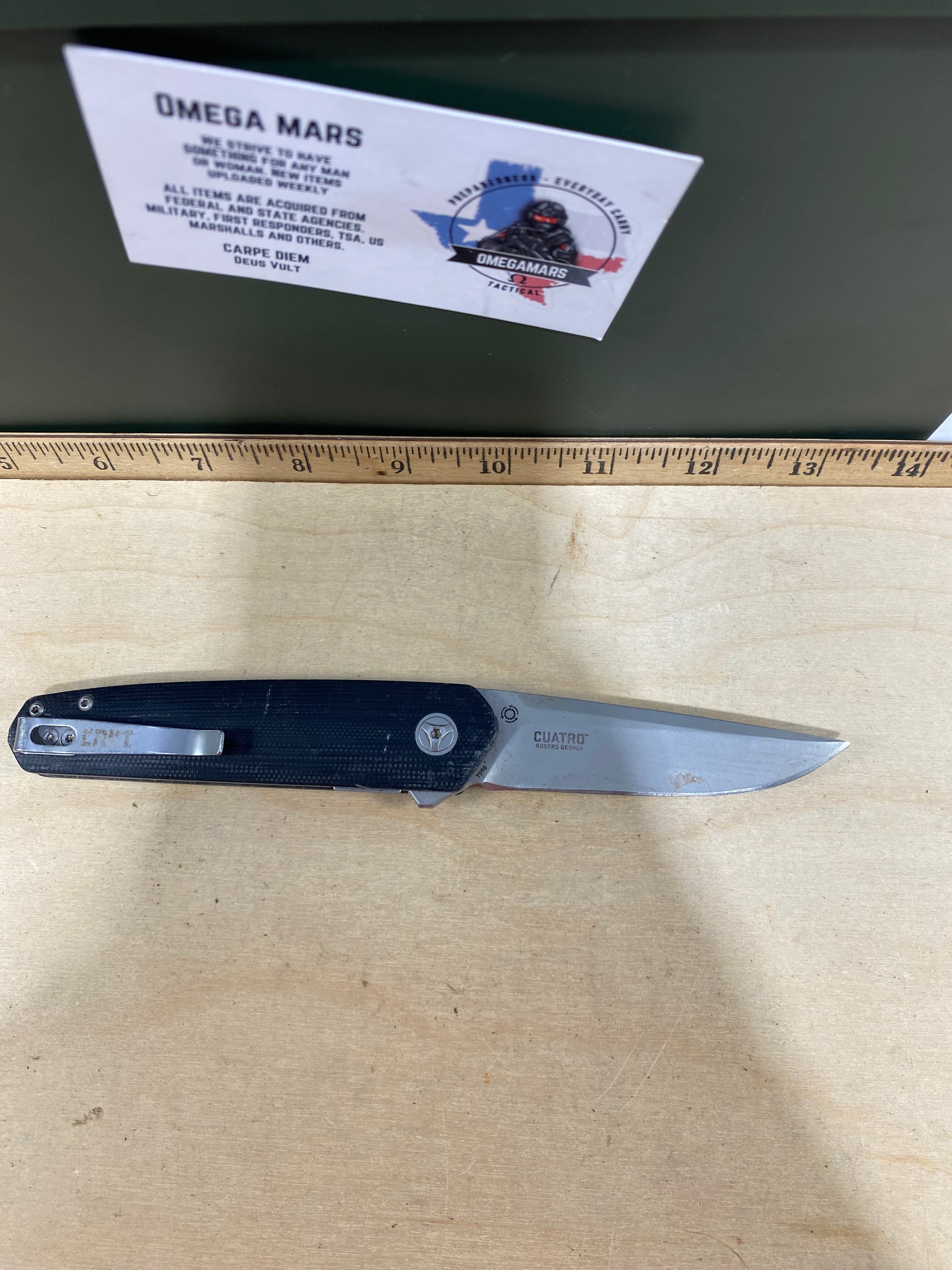 CRKT 7090 Cuatro #-43. Light usage. Discontinued.
