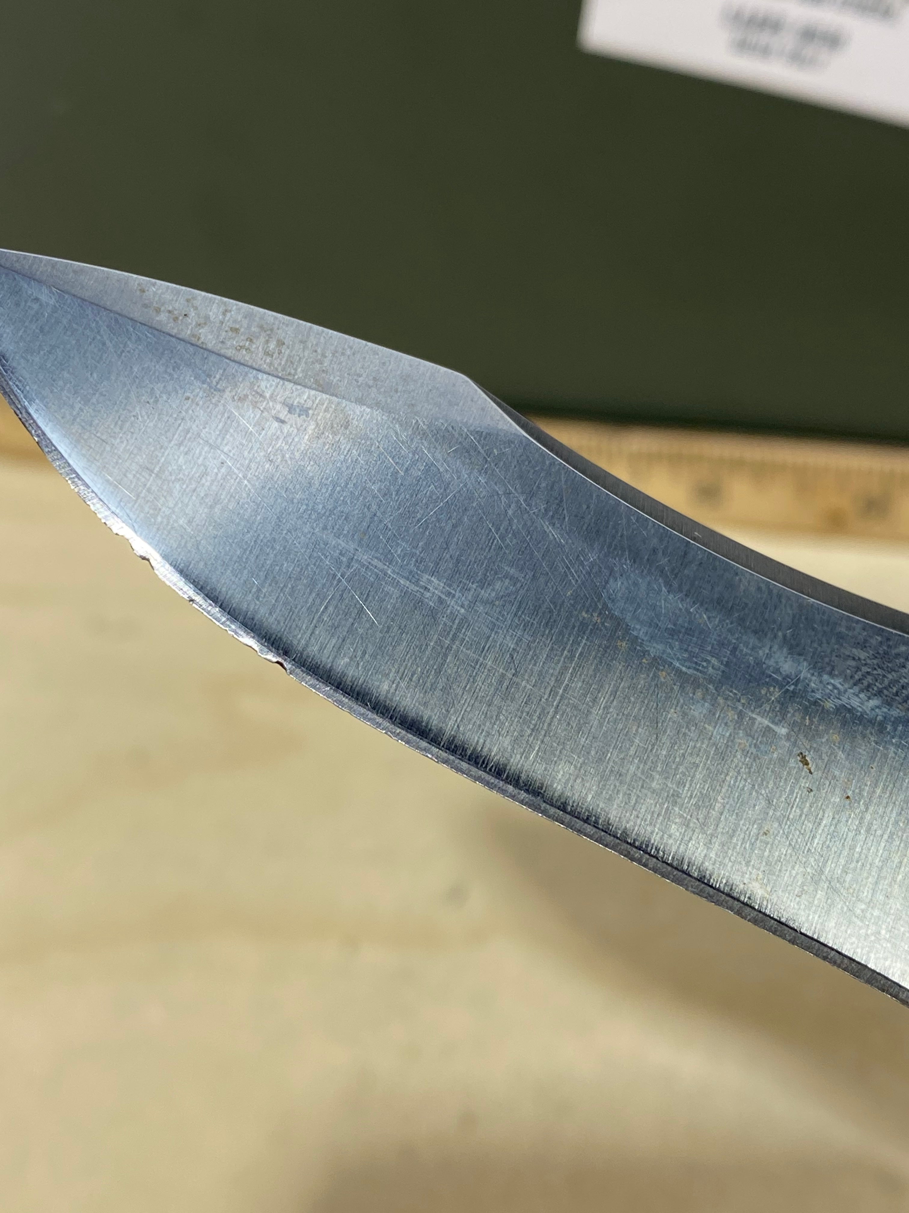 CRKT 1090 My Tighe #-47. Light usage. Chips on blade. Discontinued.