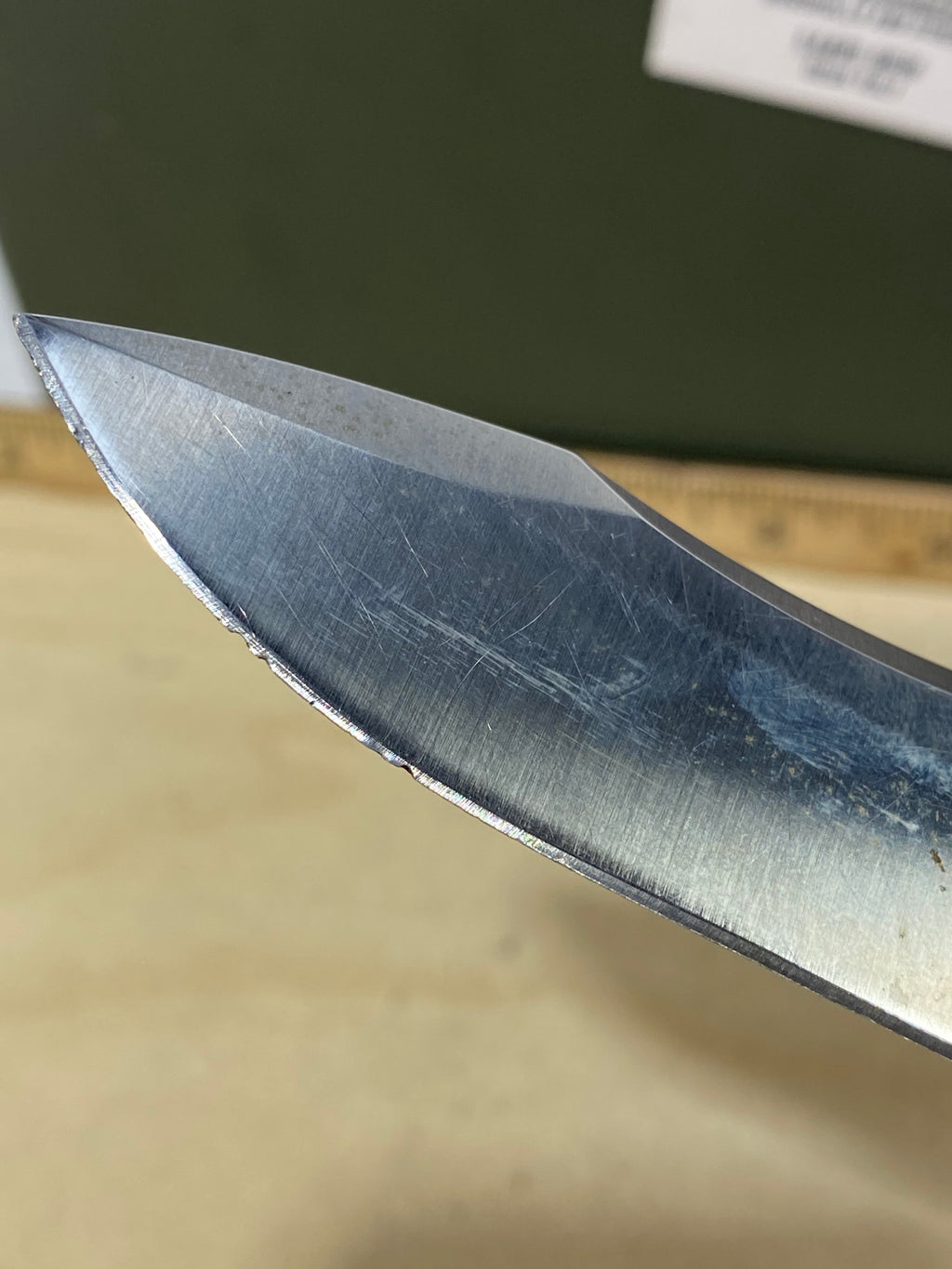 CRKT 1090 My Tighe #-47. Light usage. Chips on blade. Discontinued.