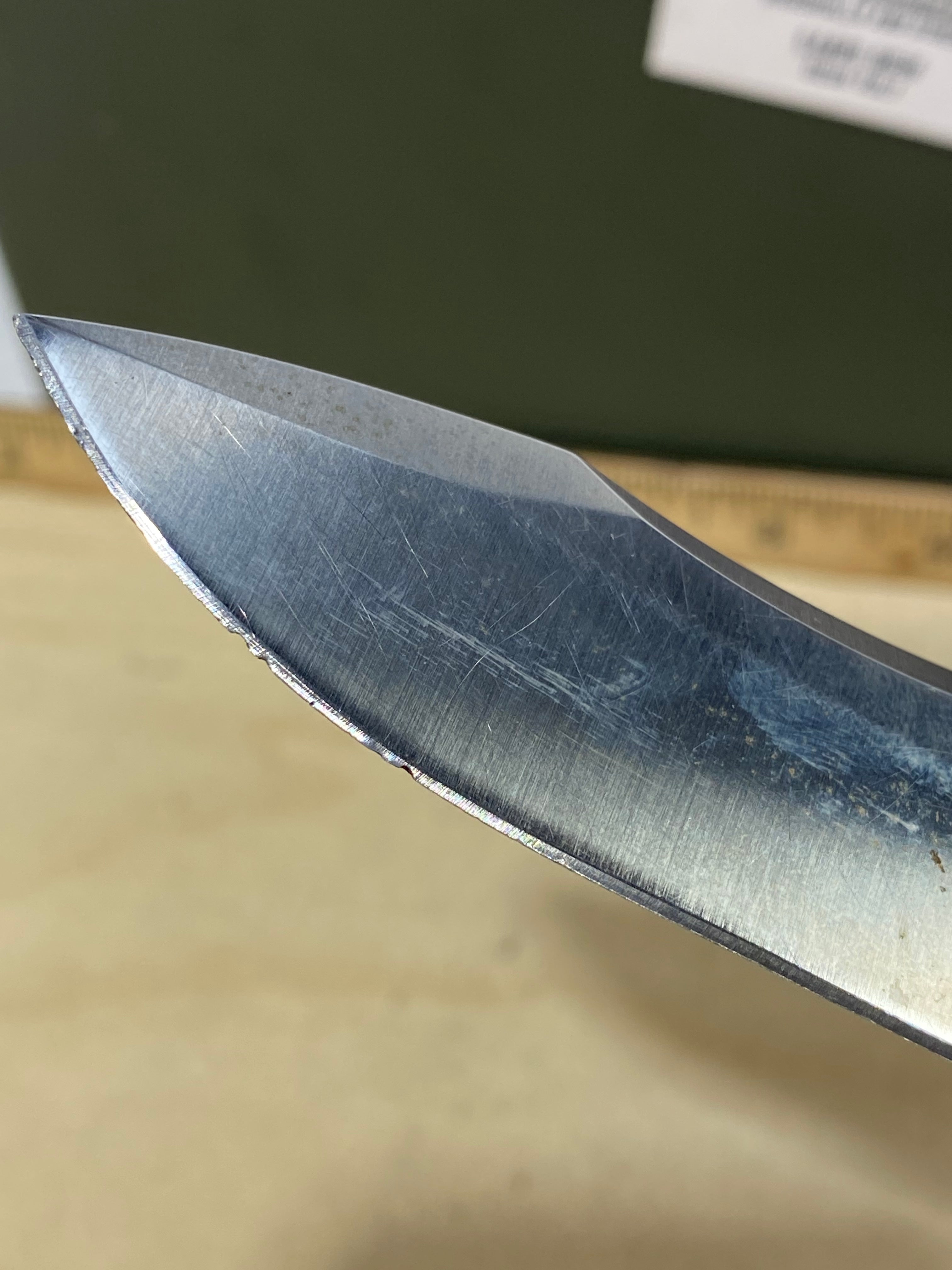 CRKT 1090 My Tighe #-47. Light usage. Chips on blade. Discontinued.