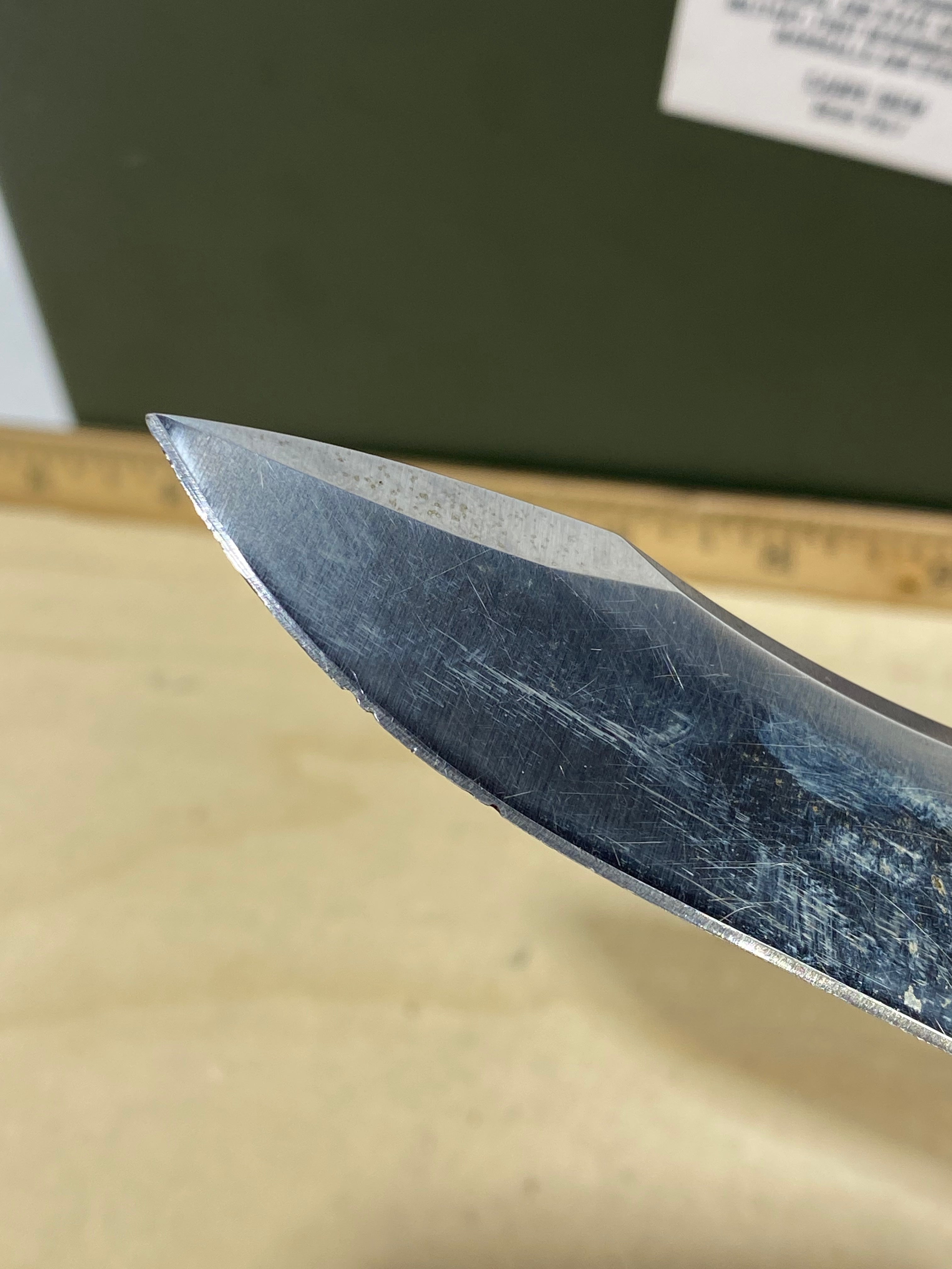 CRKT 1090 My Tighe #-47. Light usage. Chips on blade. Discontinued.