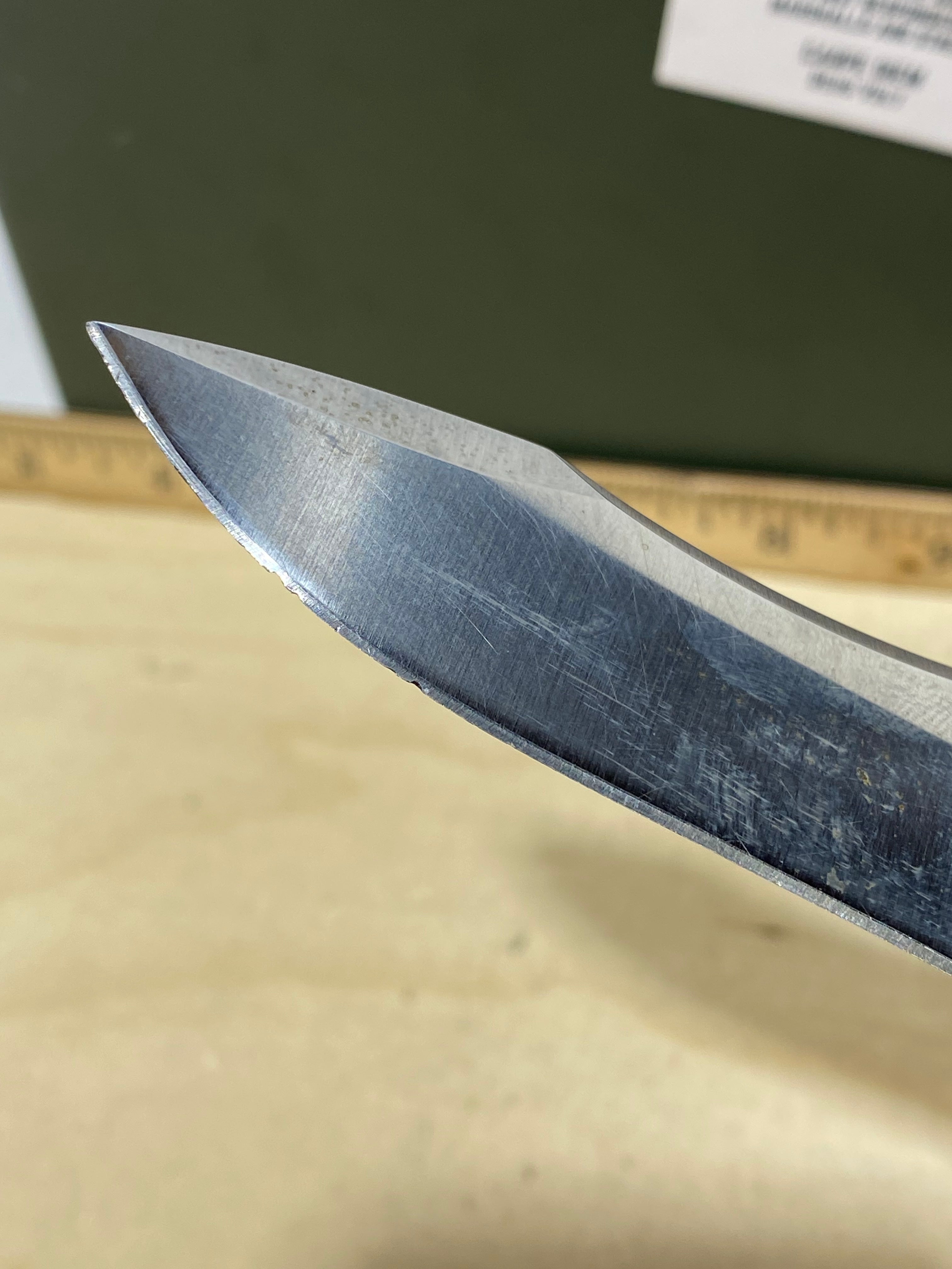 CRKT 1090 My Tighe #-47. Light usage. Chips on blade. Discontinued.