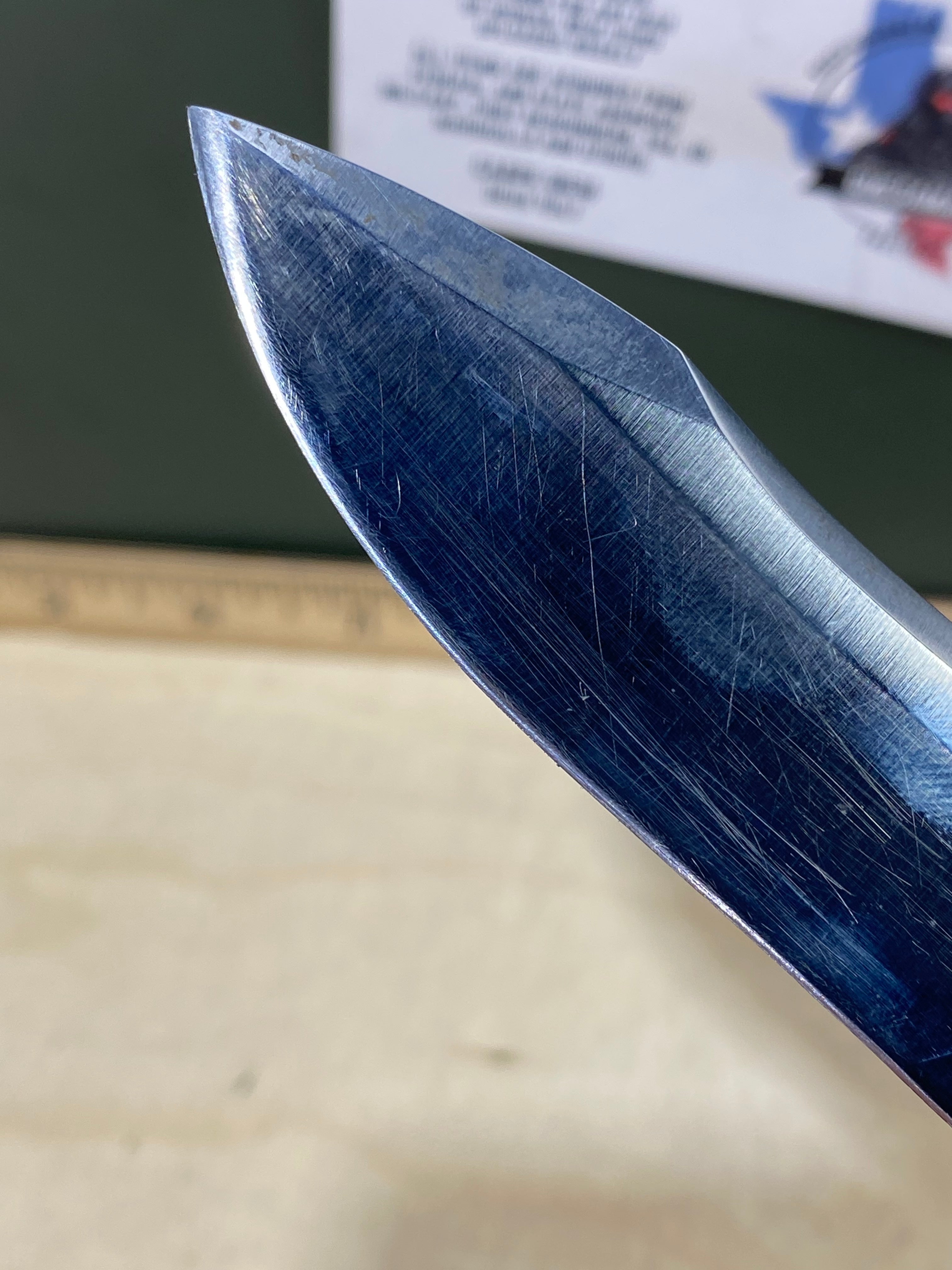 CRKT 1090 My Tighe #-48. Light usage. Missing pocket clip. Resharpened. Discontinued.