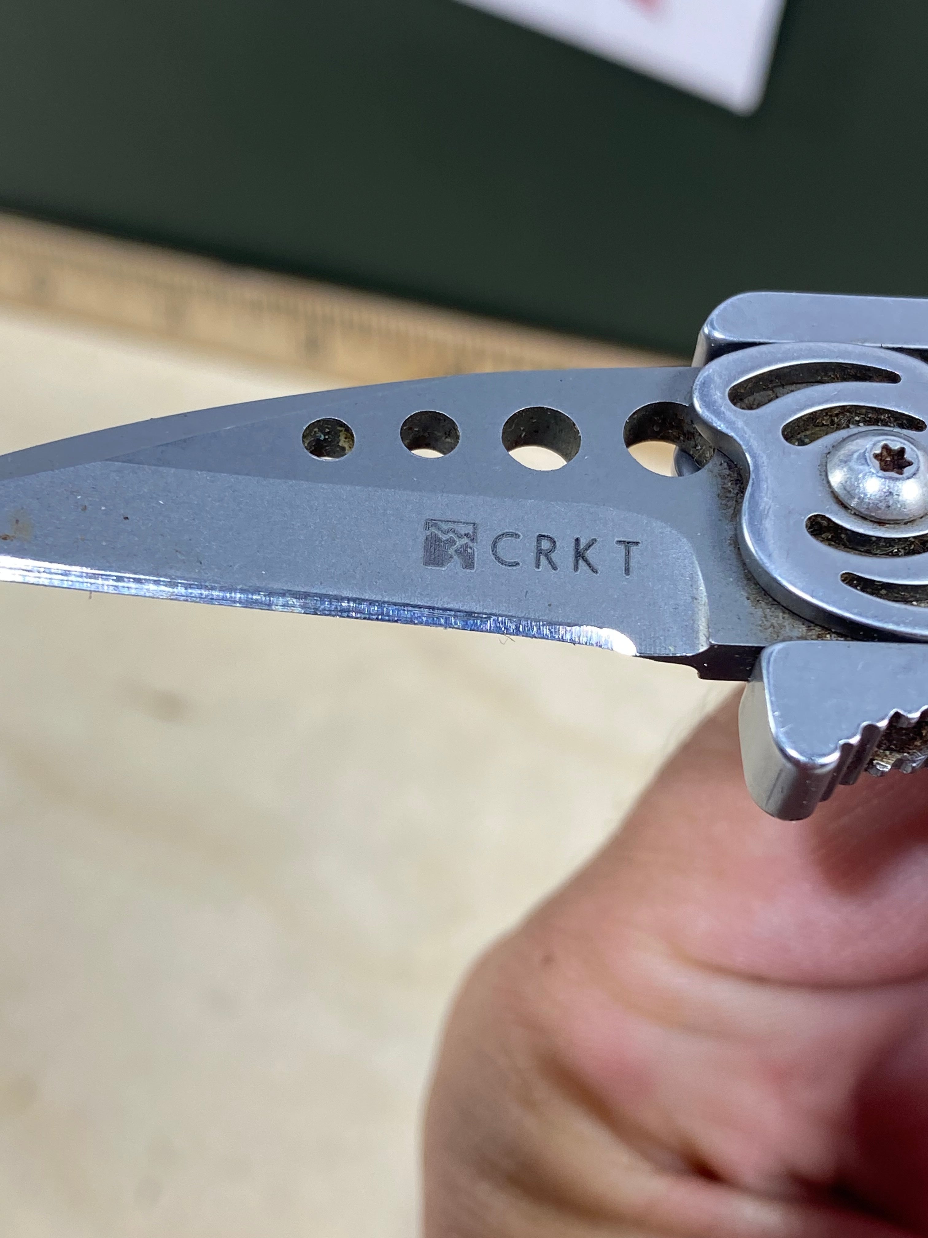CRKT 5120 #-51. Light usage. Dirty. Discontinued.