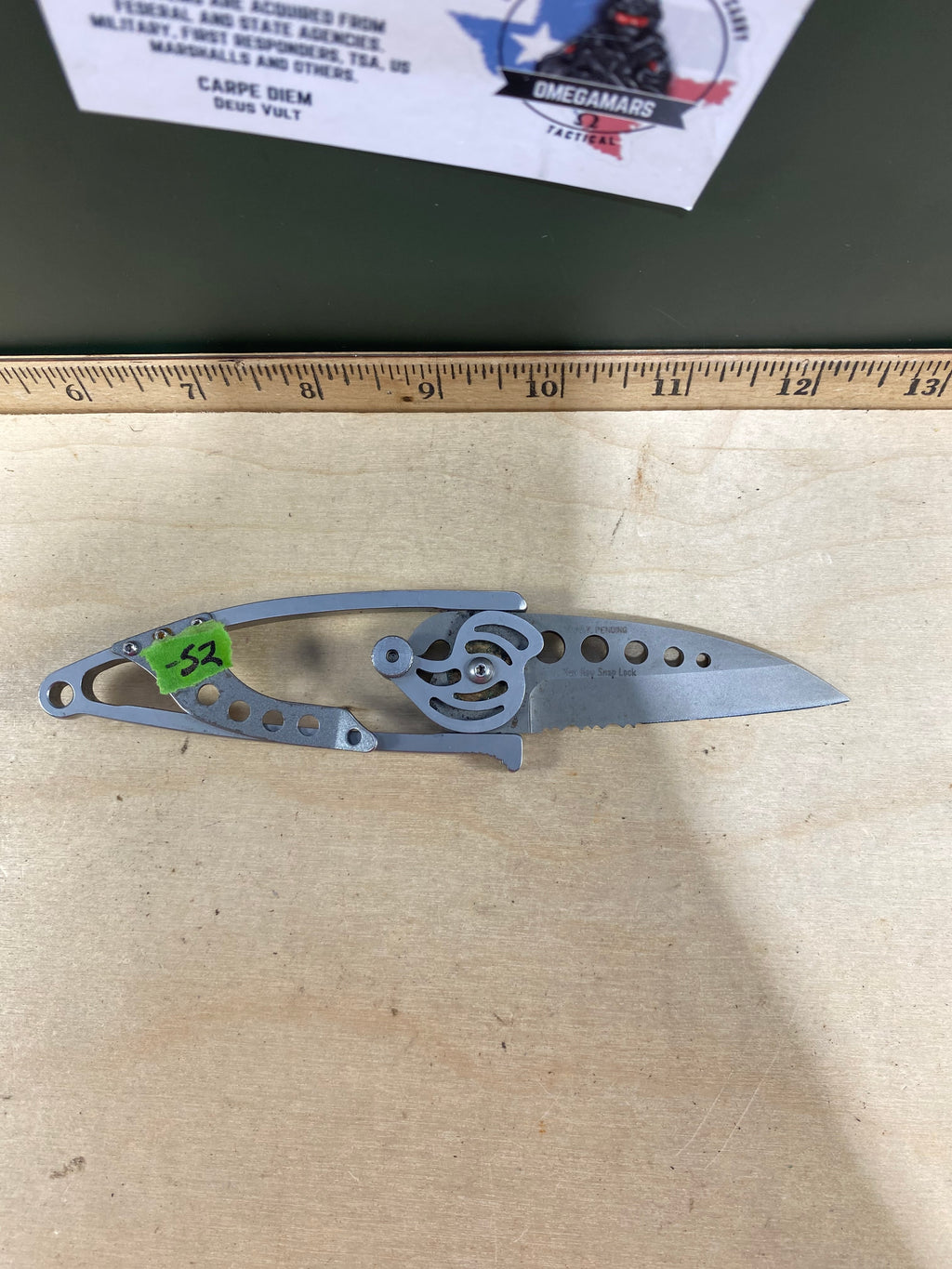 CRKT 5112 #-52. Light usage. Dirty. Discontinued.