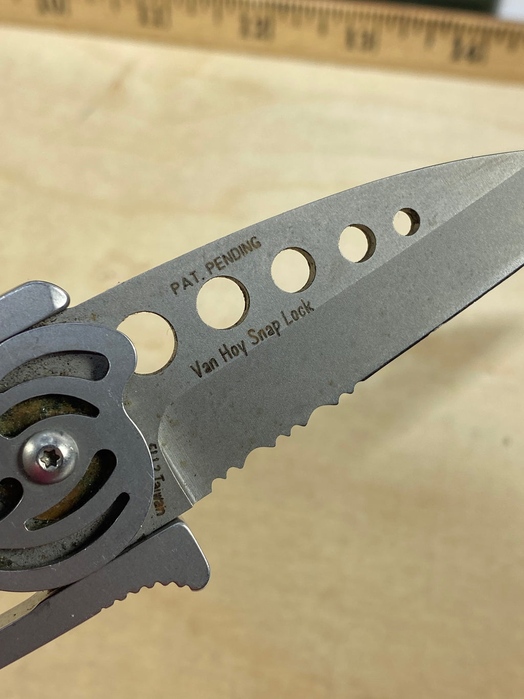 CRKT 5112 #-52. Light usage. Dirty. Discontinued.