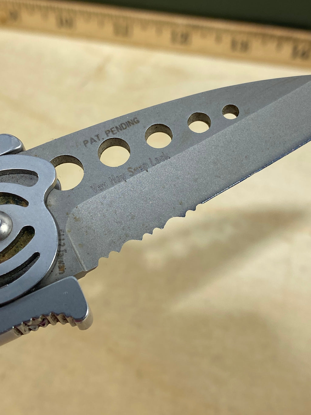 CRKT 5112 #-52. Light usage. Dirty. Discontinued.