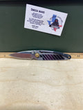CRKT  5655 Kiss #-55. Light usage. Chips on blade. Dirty. Resharpened. Discontinued.