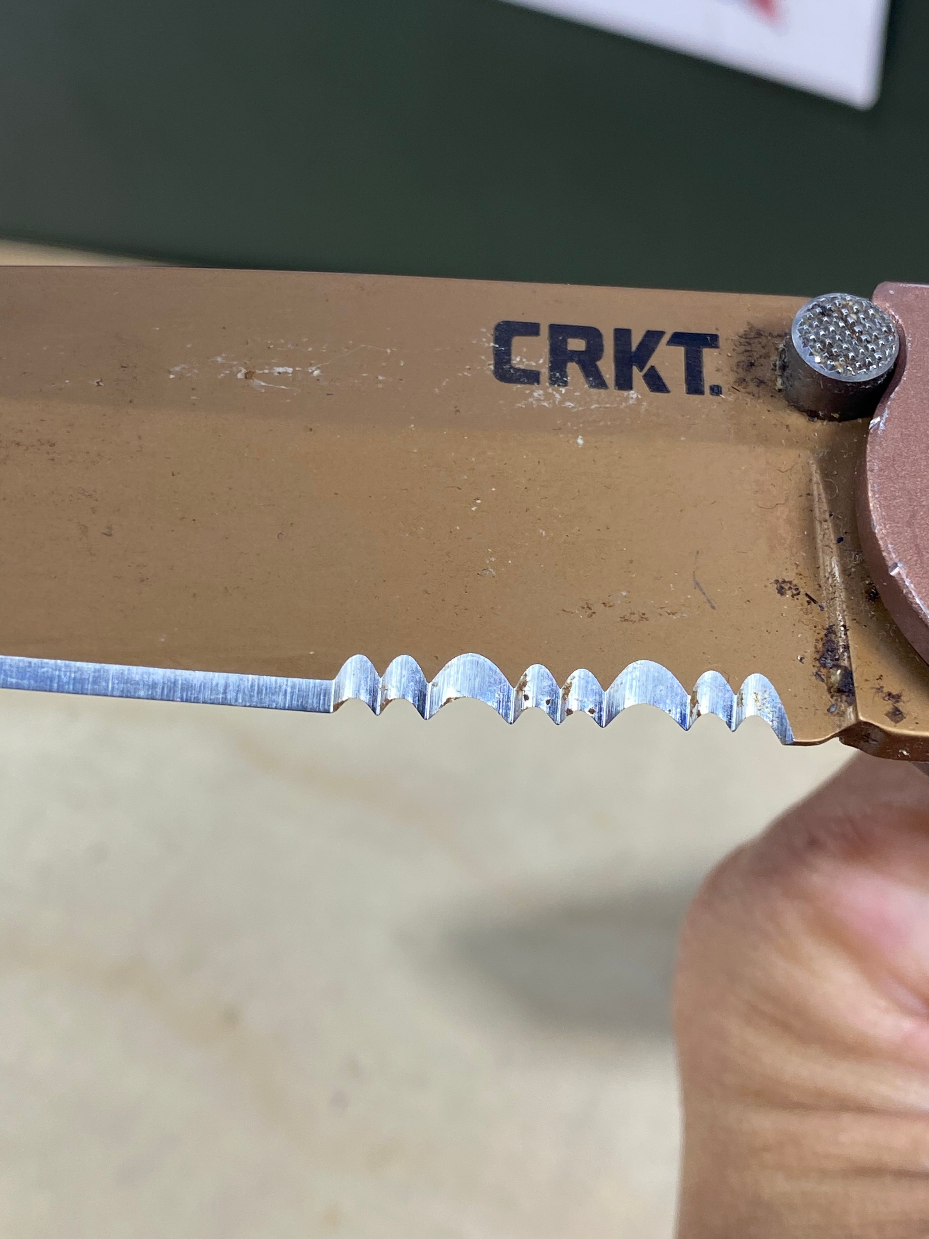 CRKT #-56. Light usage. Dirty.