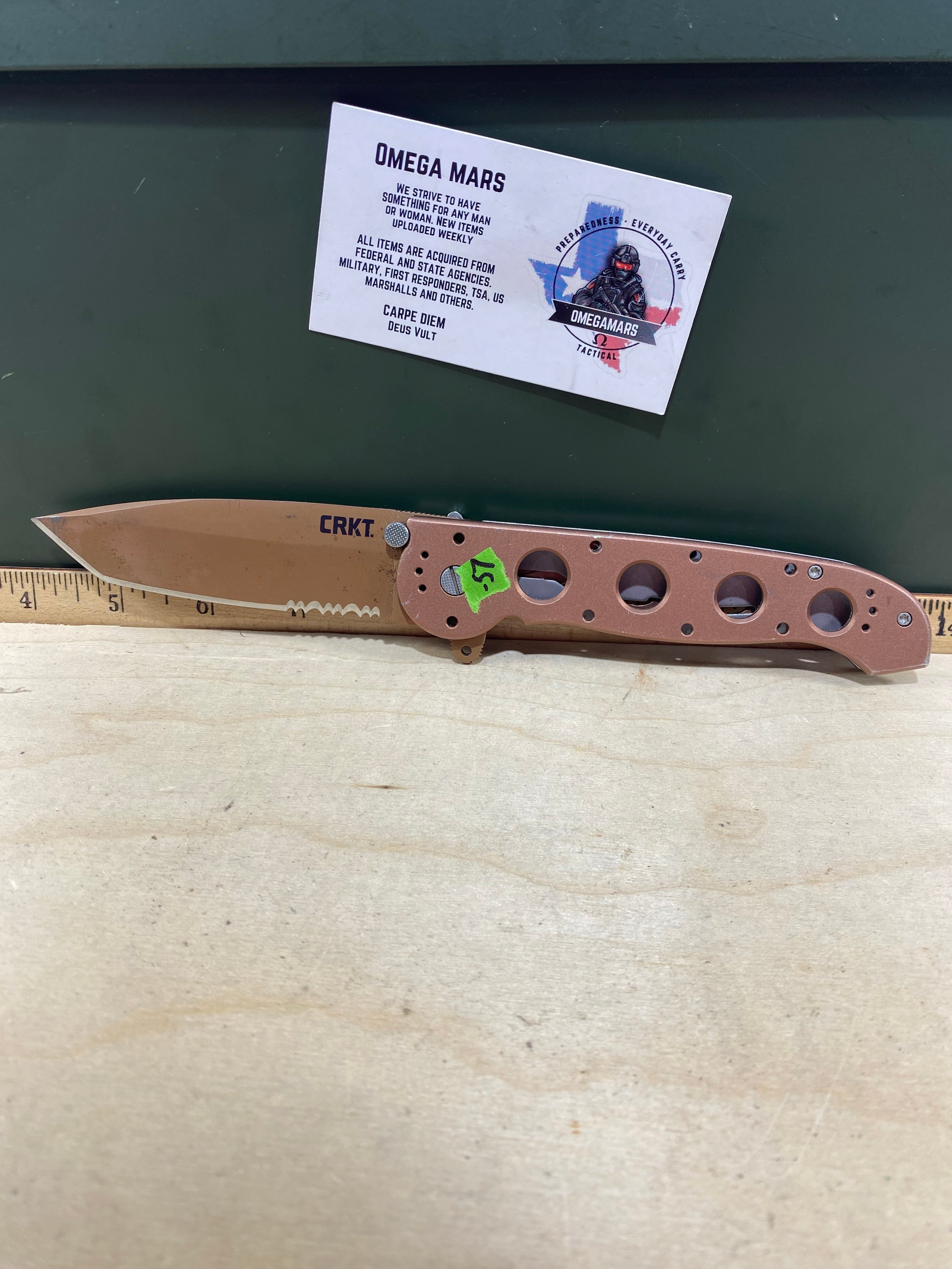 CRKT #-57. Light usage. Dirty. Resharpened