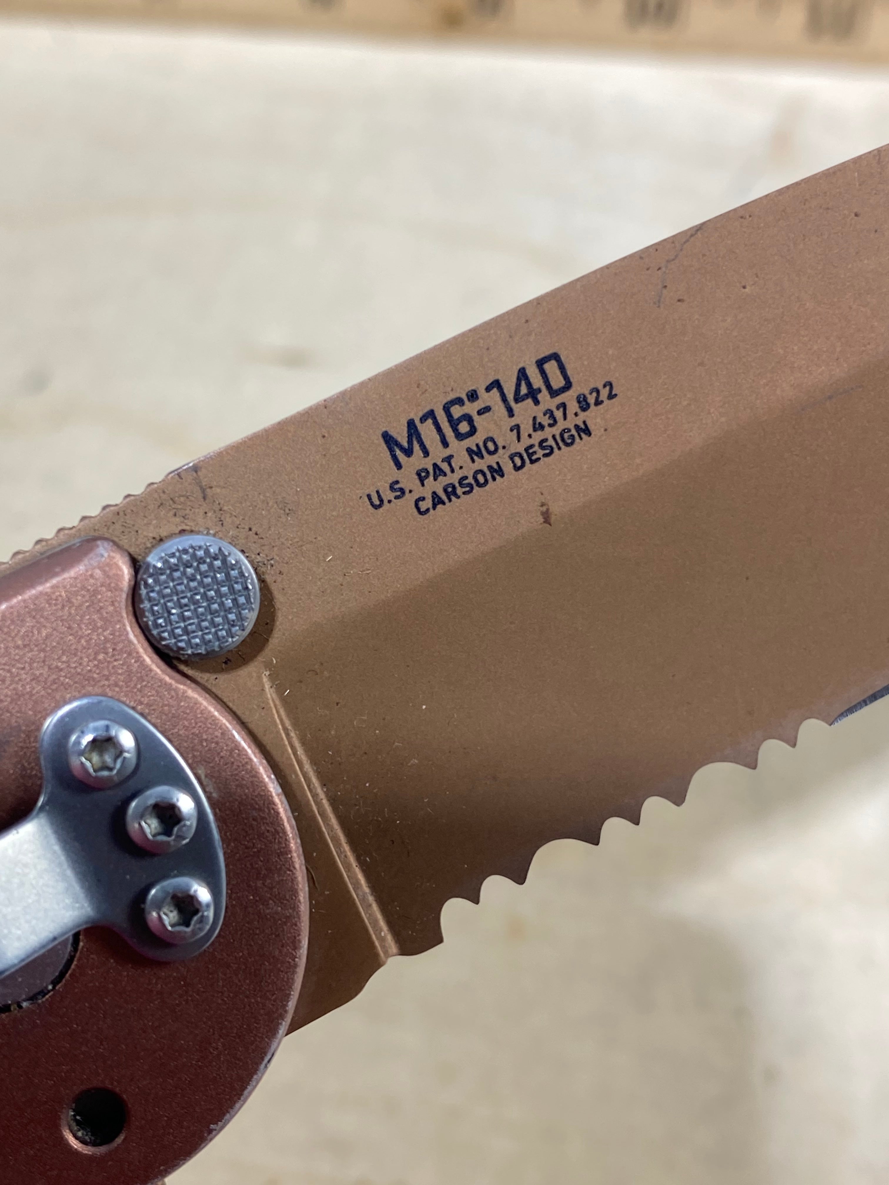 CRKT #-57. Light usage. Dirty. Resharpened