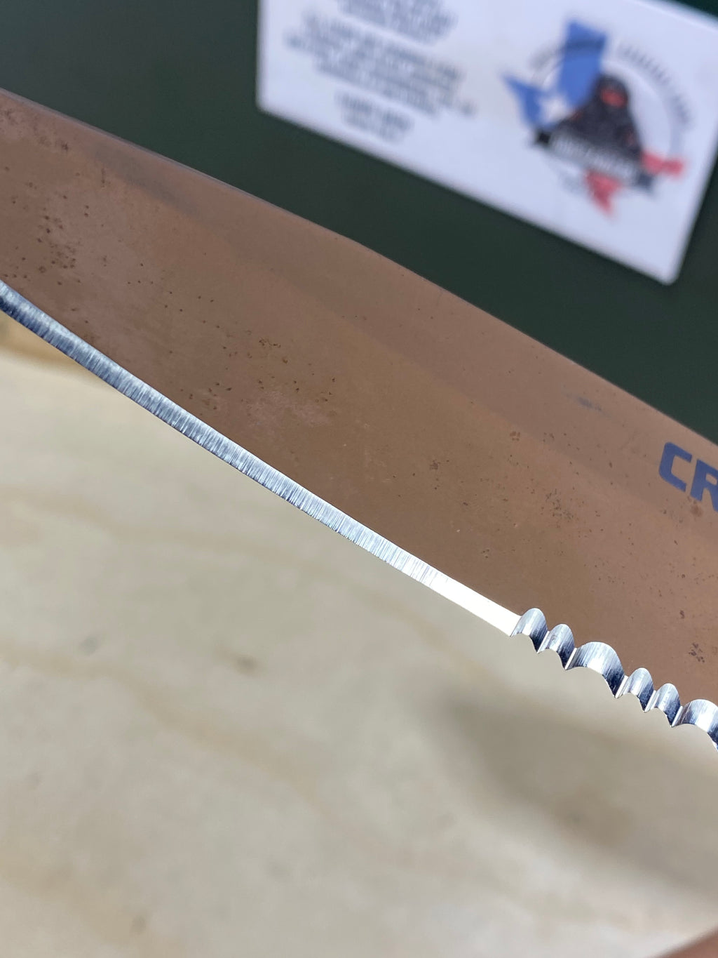 CRKT #-57. Light usage. Dirty. Resharpened