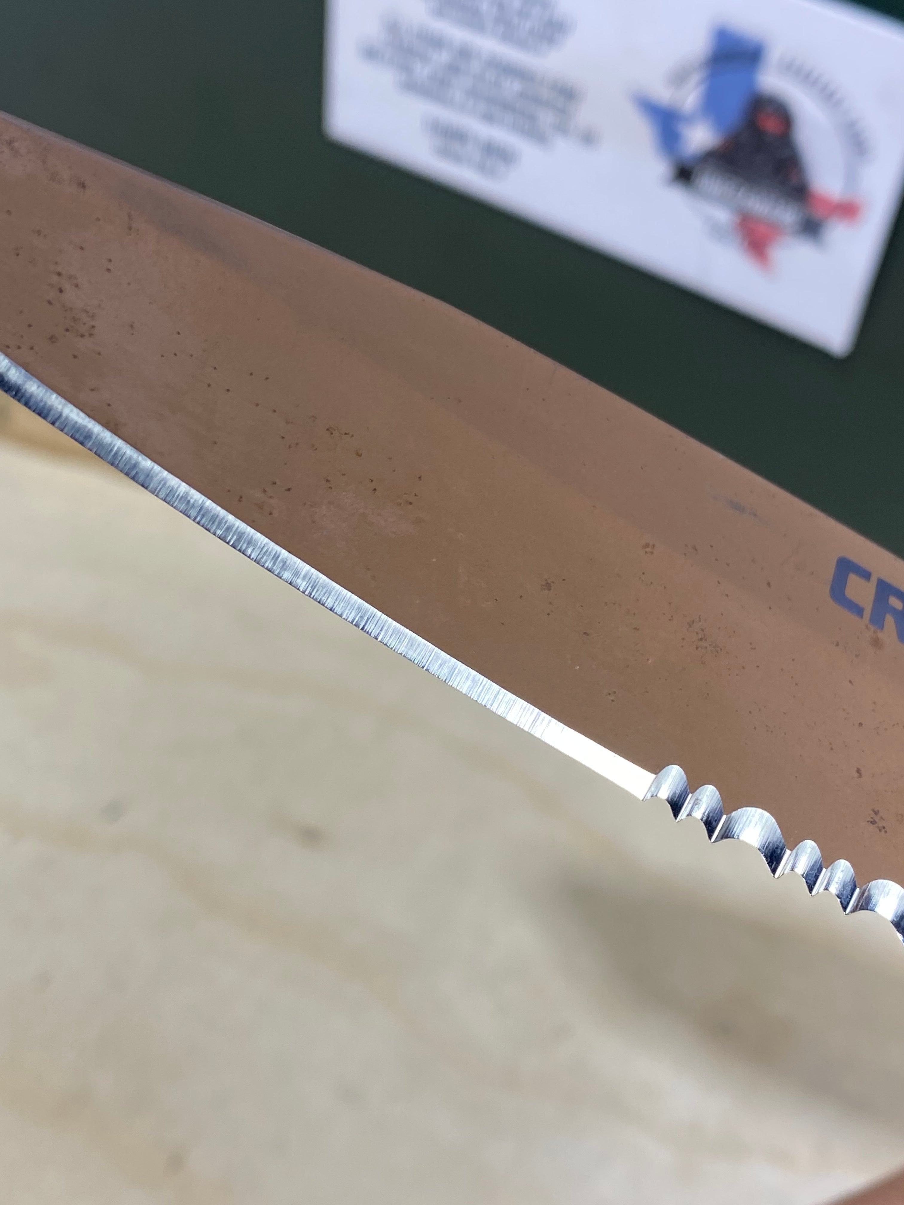 CRKT #-57. Light usage. Dirty. Resharpened