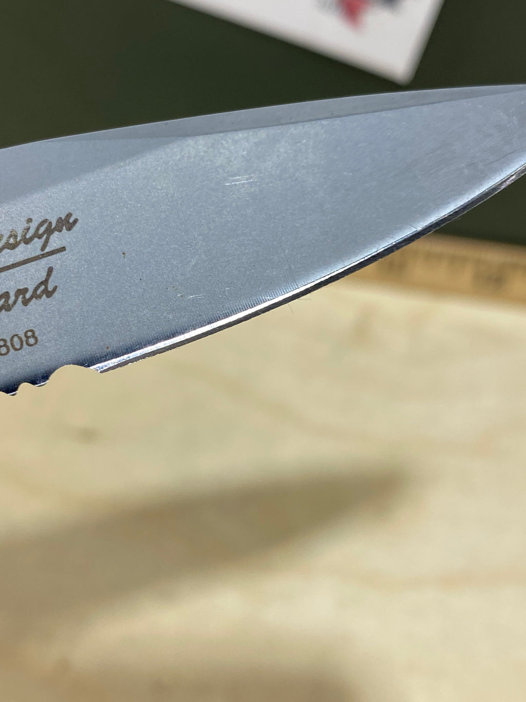 CRKT 6763 Crawford Point Guard #-59. Light usage. Dirty. Discontinued.
