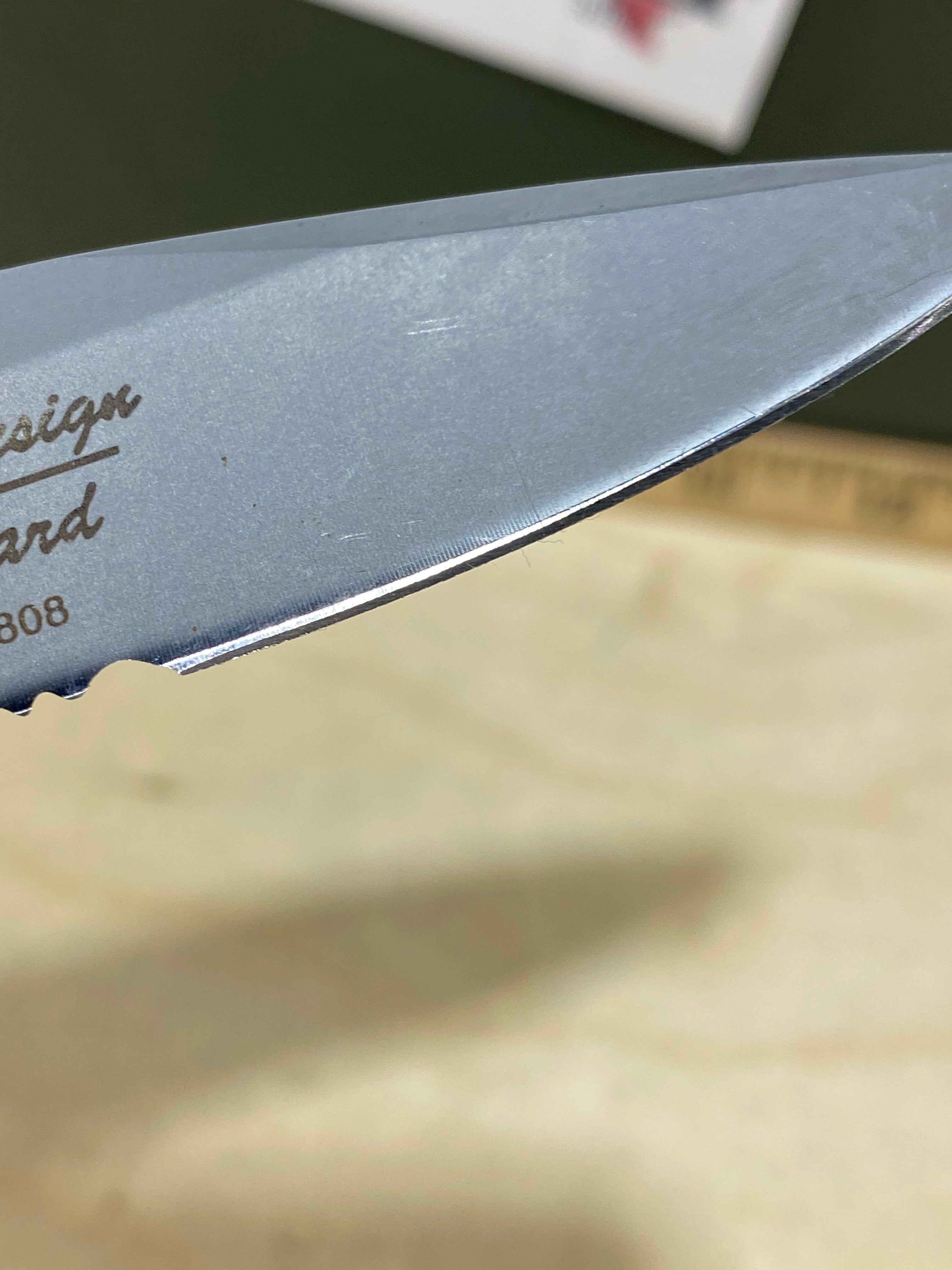 CRKT 6763 Crawford Point Guard #-59. Light usage. Dirty. Discontinued.