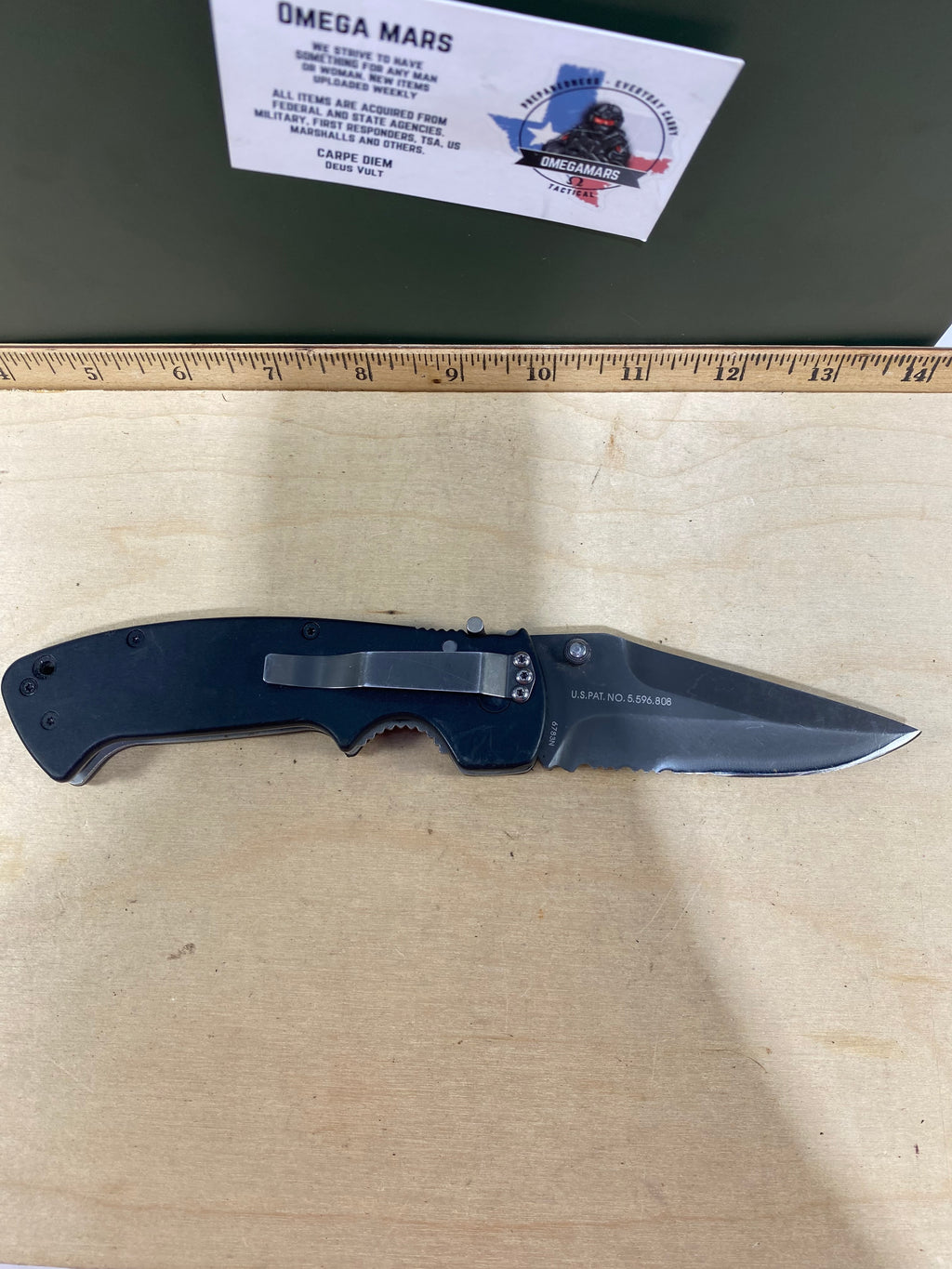 CRKT 6783N #-64. Light usage. Resharpened. Tip bent. Discontinued.