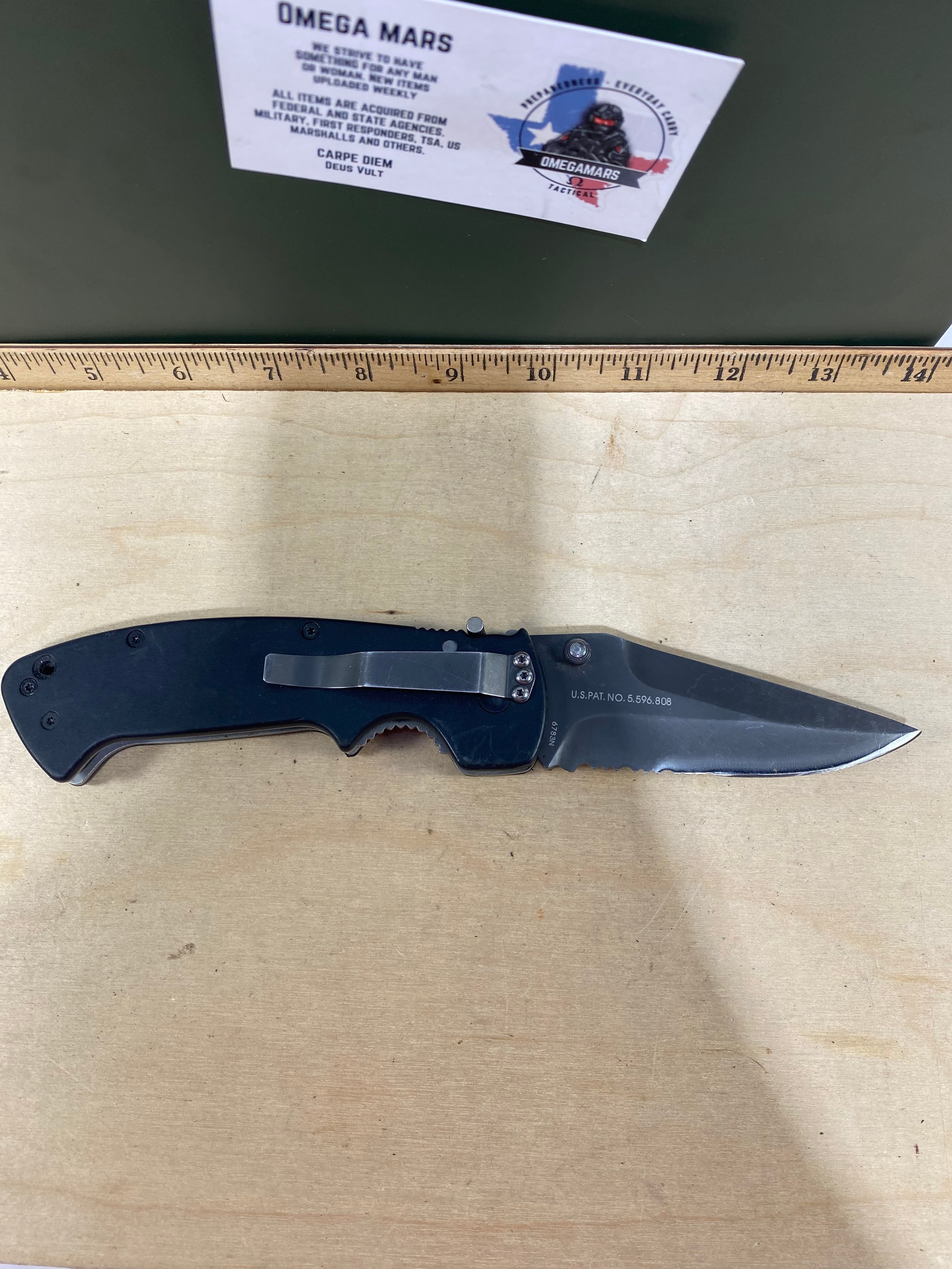 CRKT 6783N #-64. Light usage. Resharpened. Tip bent. Discontinued.