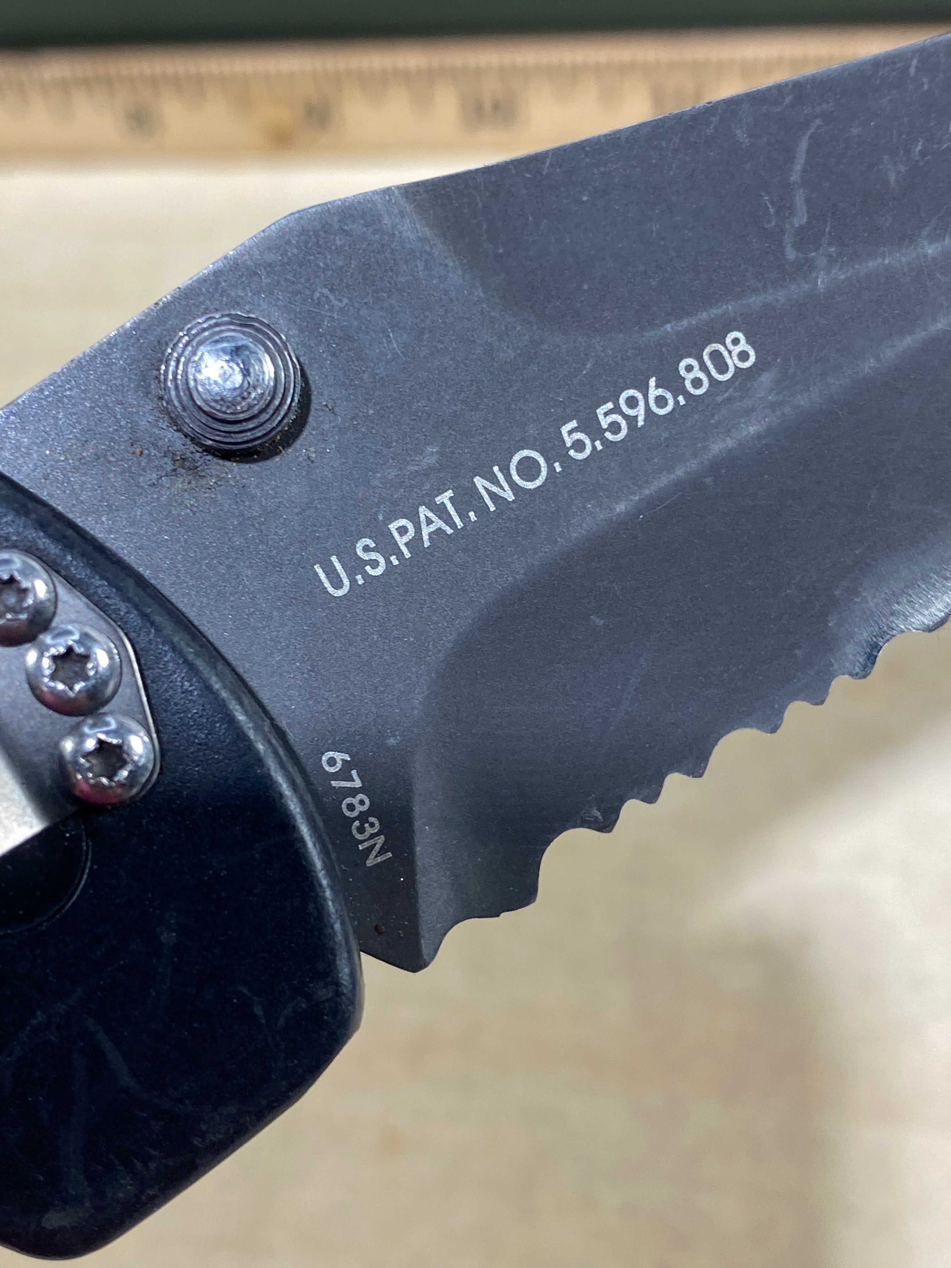 CRKT 6783N #-64. Light usage. Resharpened. Tip bent. Discontinued.