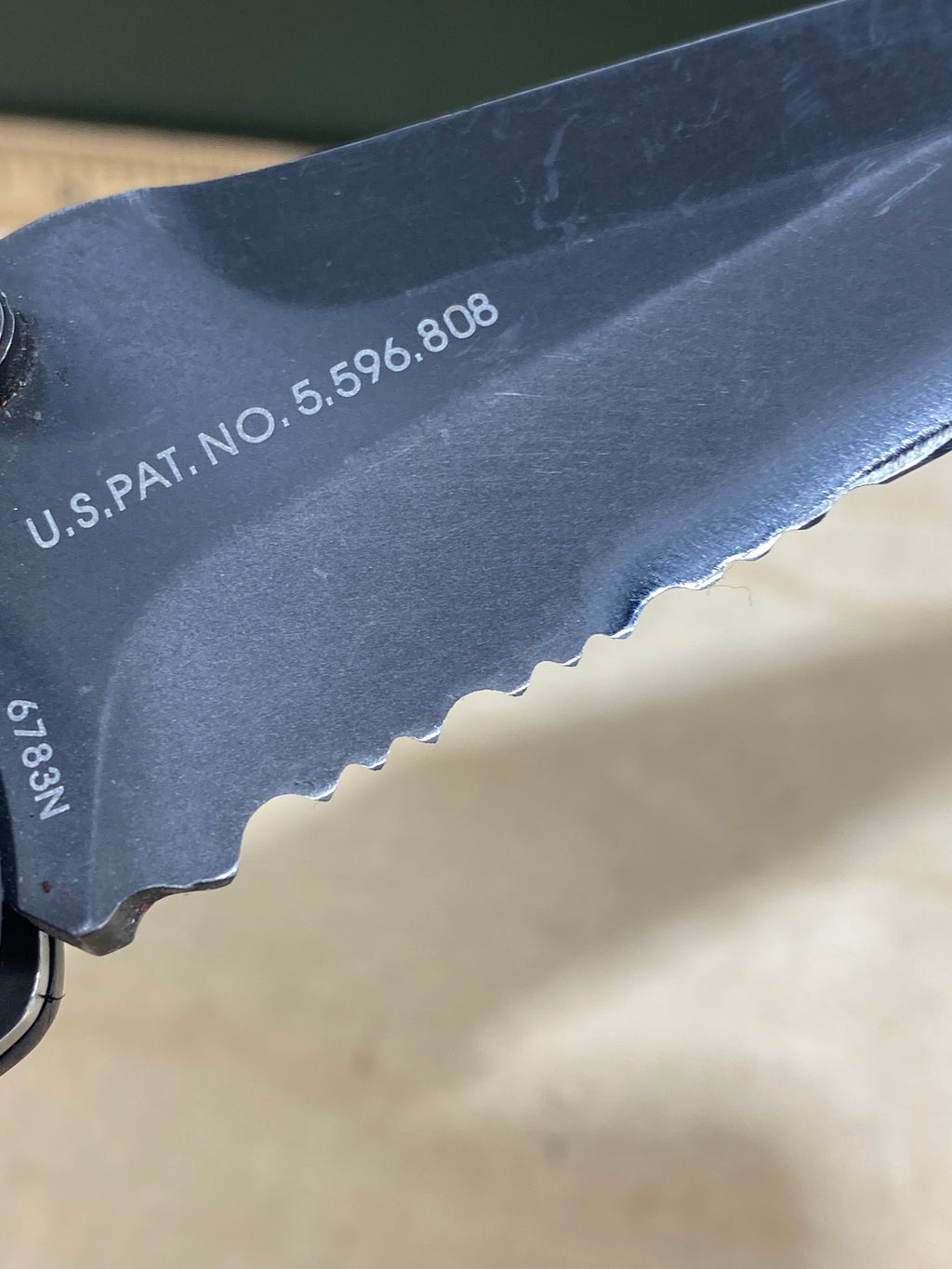 CRKT 6783N #-64. Light usage. Resharpened. Tip bent. Discontinued.