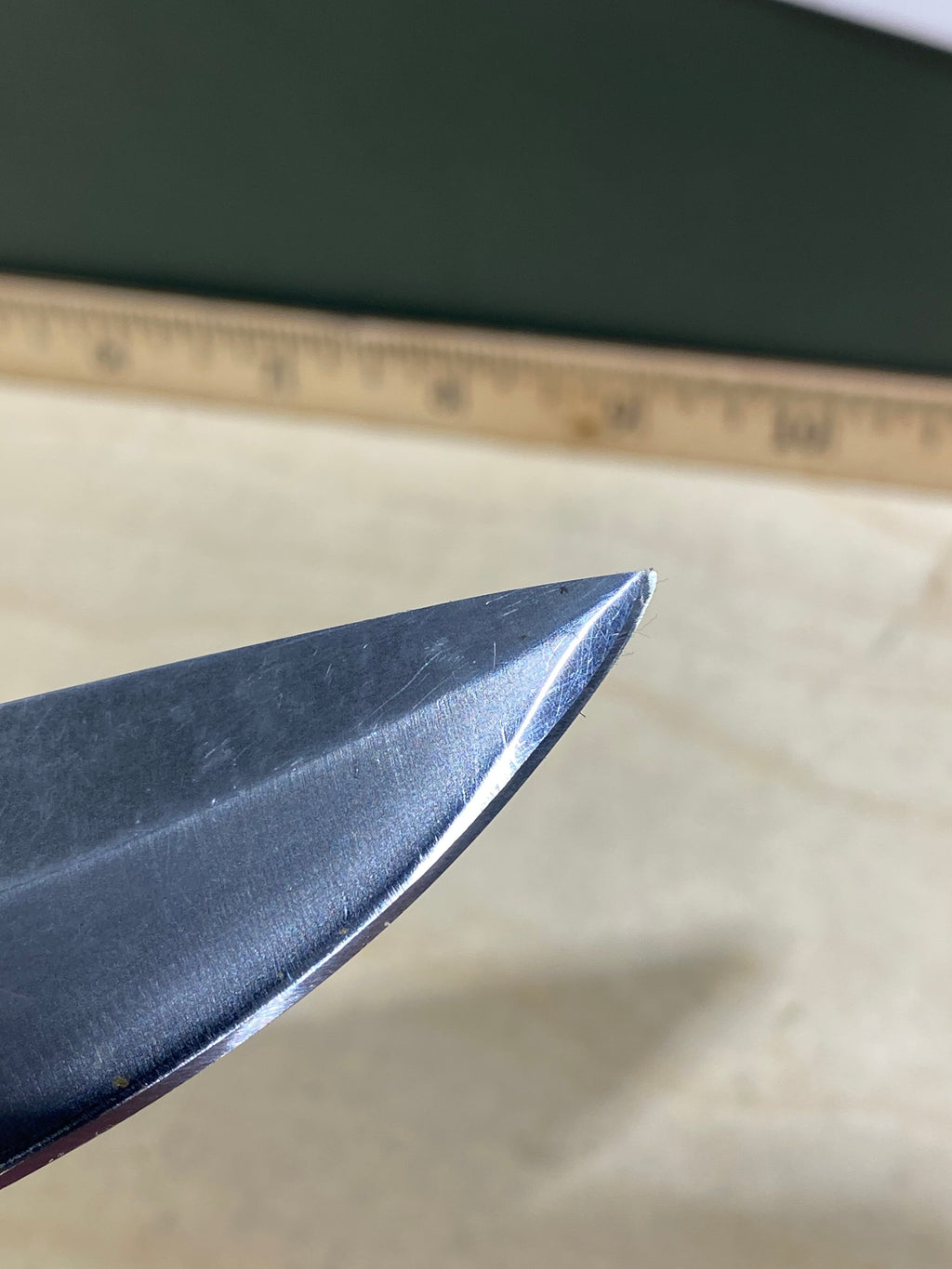 CRKT 6783N #-64. Light usage. Resharpened. Tip bent. Discontinued.