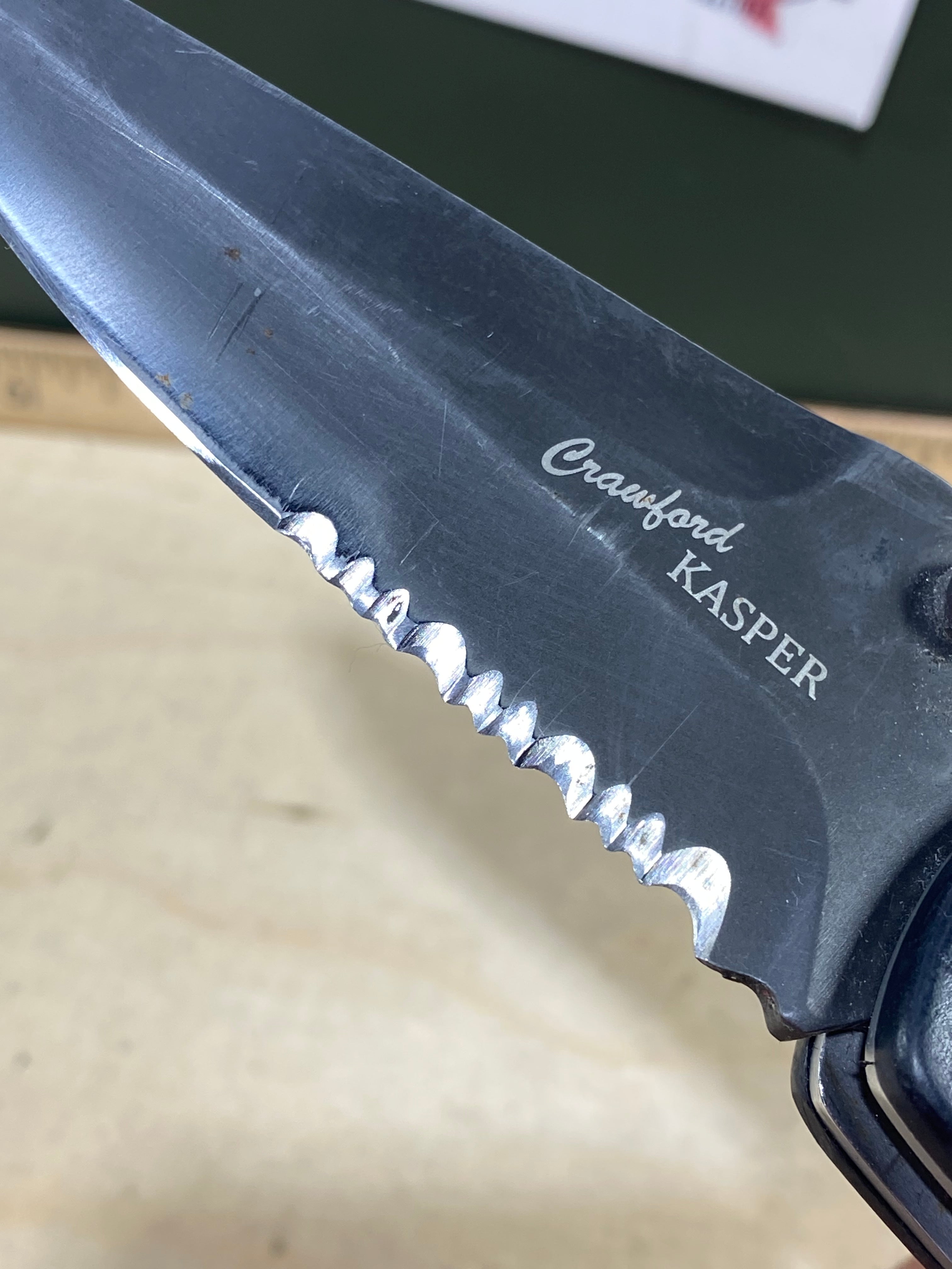CRKT 6783N #-64. Light usage. Resharpened. Tip bent. Discontinued.