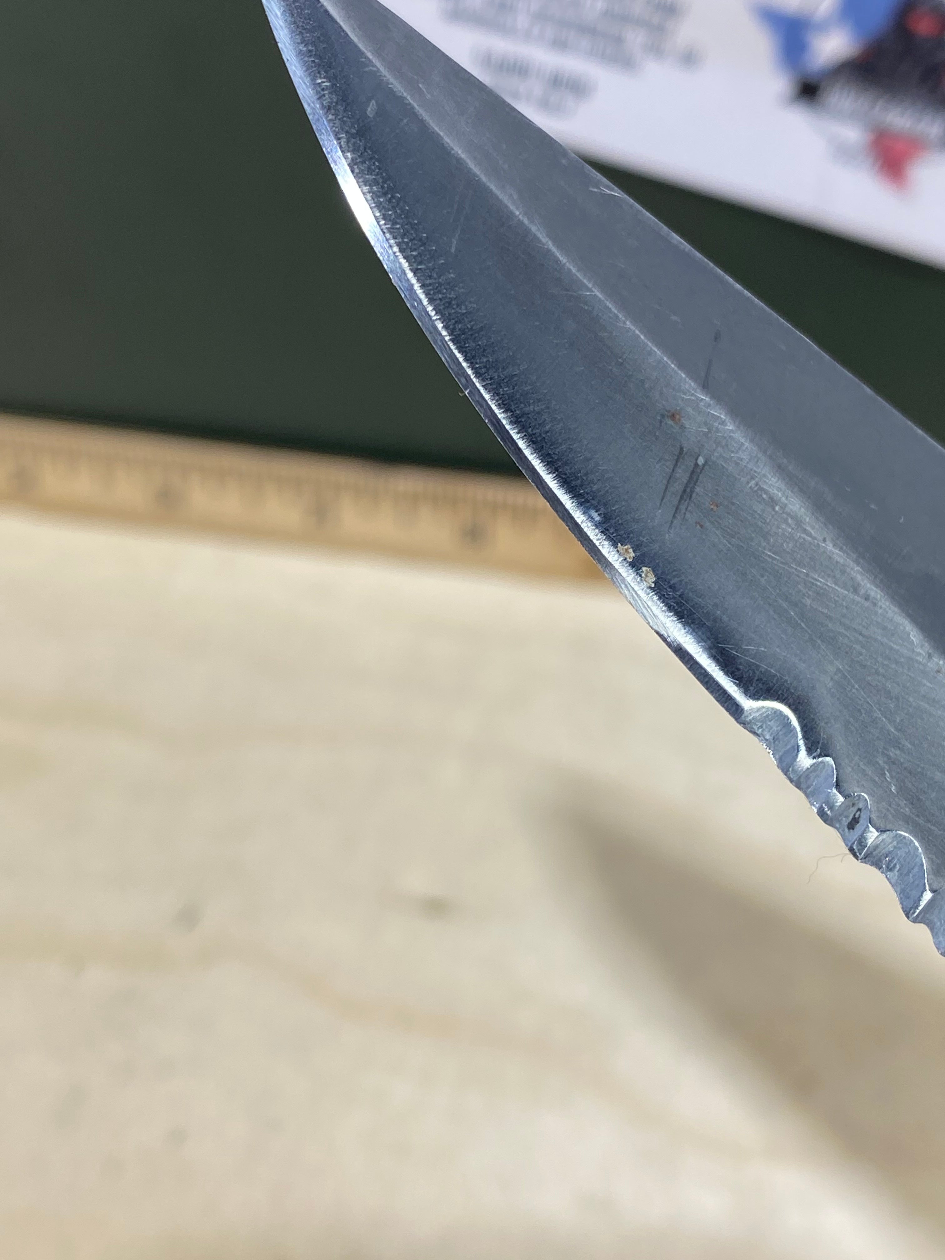 CRKT 6783N #-64. Light usage. Resharpened. Tip bent. Discontinued.