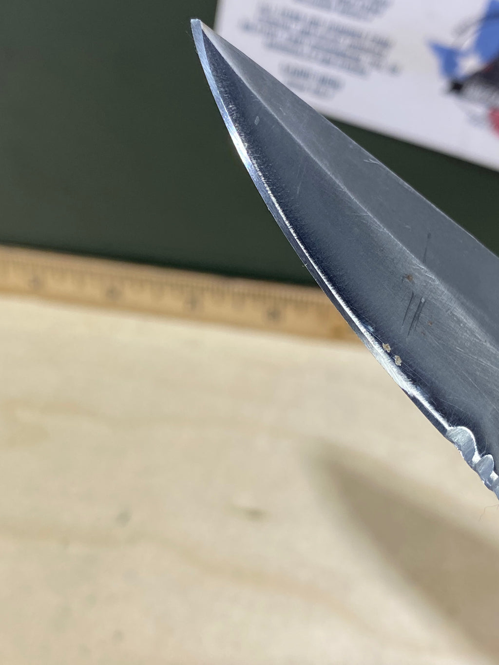 CRKT 6783N #-64. Light usage. Resharpened. Tip bent. Discontinued.