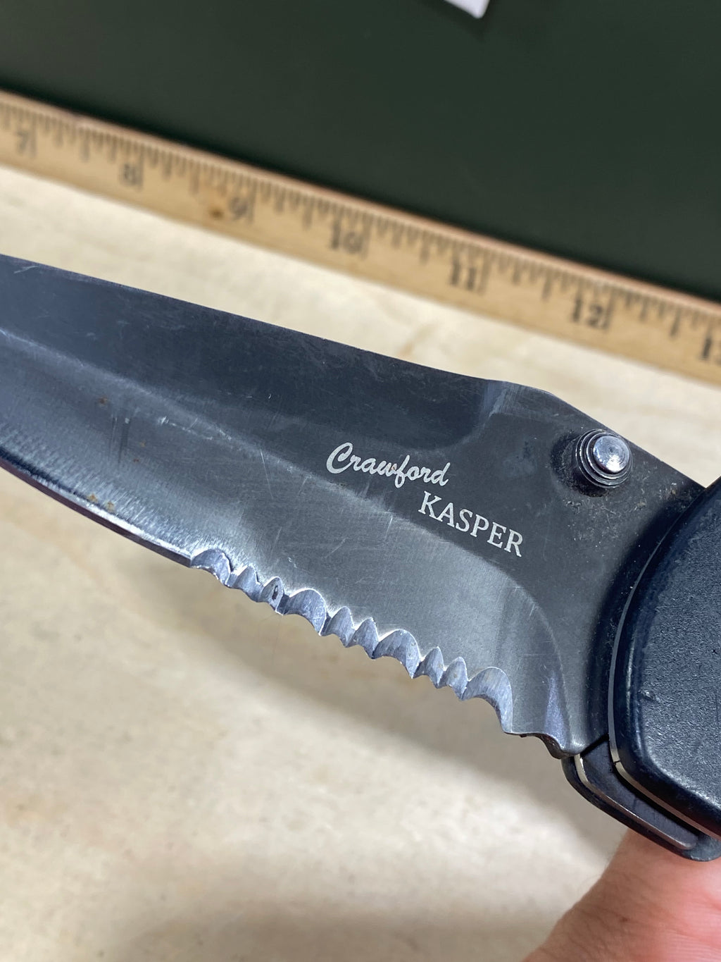 CRKT 6783N #-64. Light usage. Resharpened. Tip bent. Discontinued.