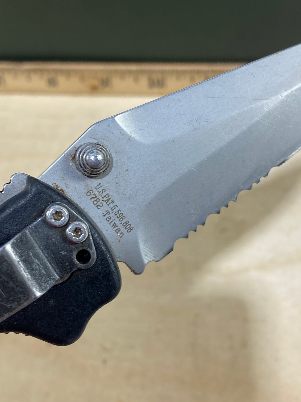 CRKT 6782 #-65. Light usage. Pocket clip it's bent out. Resharpened.