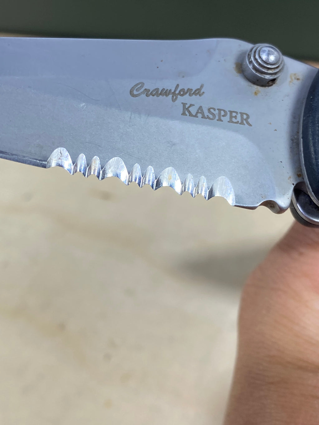 CRKT 6782 #-65. Light usage. Pocket clip it's bent out. Resharpened.
