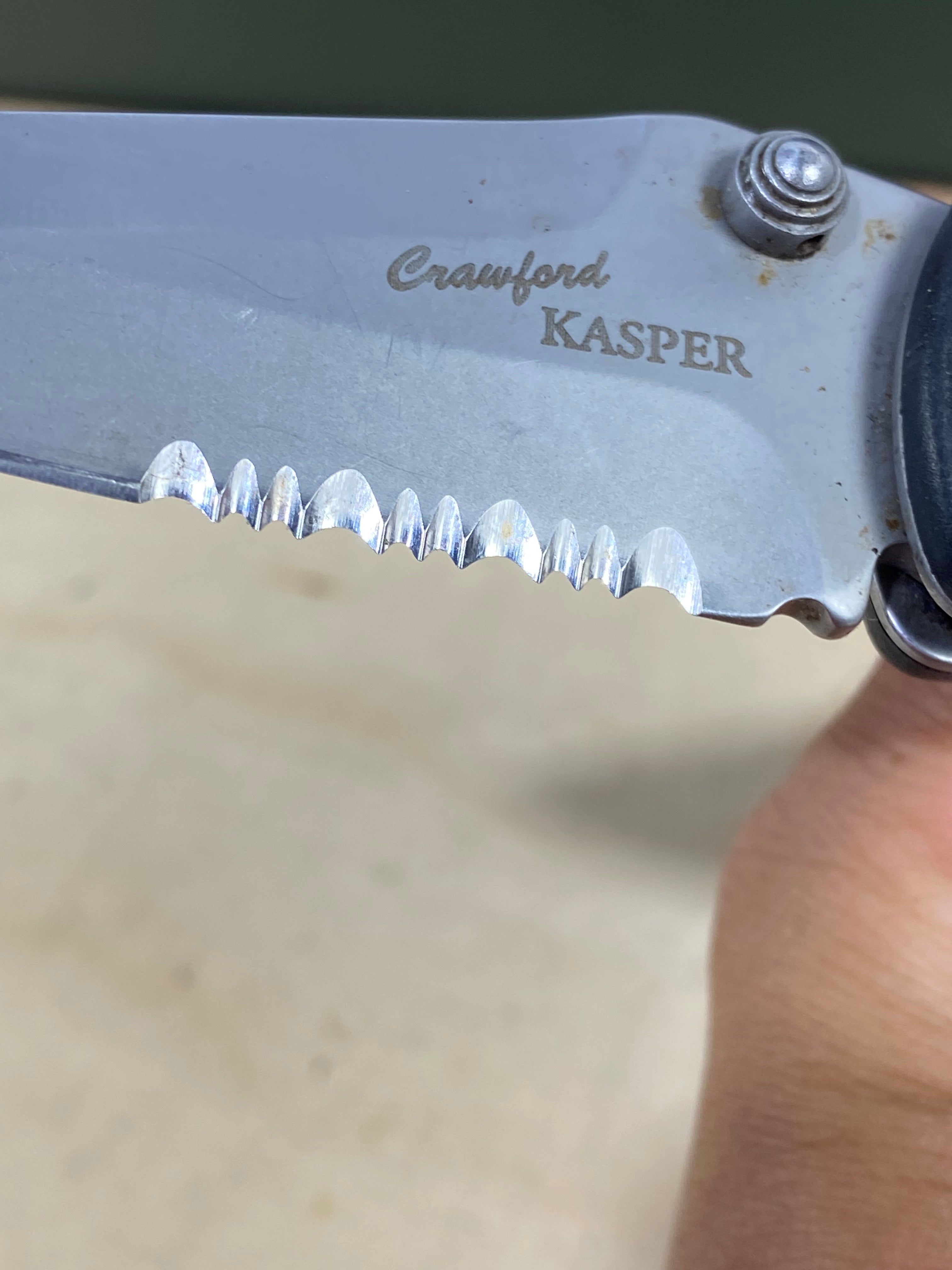 CRKT 6782 #-65. Light usage. Pocket clip it's bent out. Resharpened.