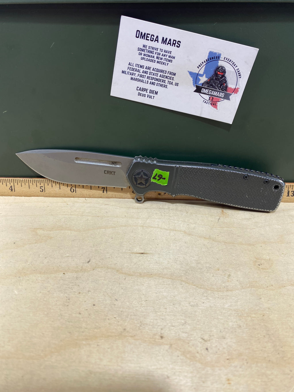 CRKT K252GXP #-67. Light usage. Resharpened.