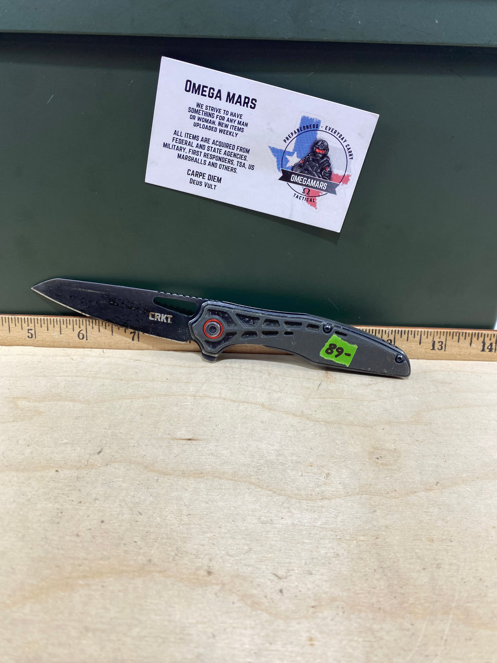 CRKT 6290 Thero #-68. Light usage. Dirty. Discontinued.
