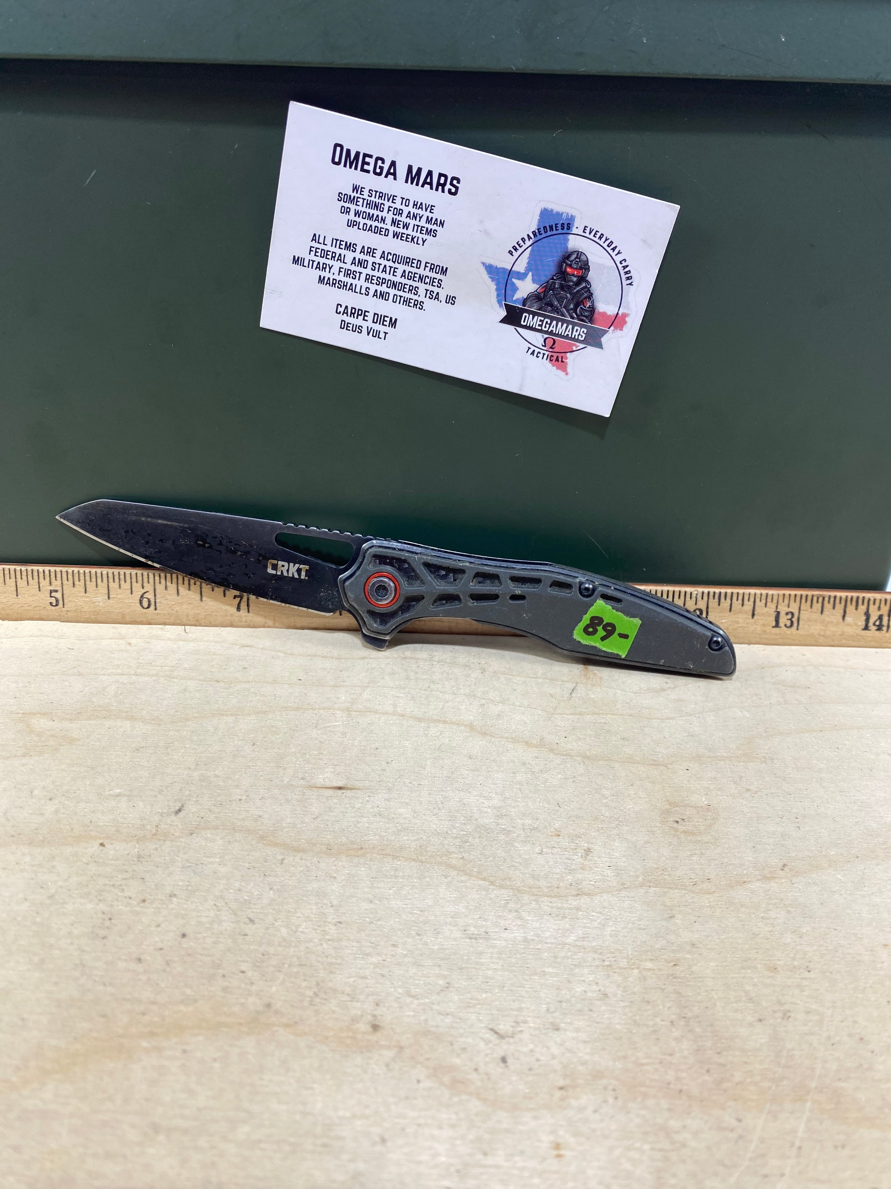 CRKT 6290 Thero #-68. Light usage. Dirty. Discontinued.