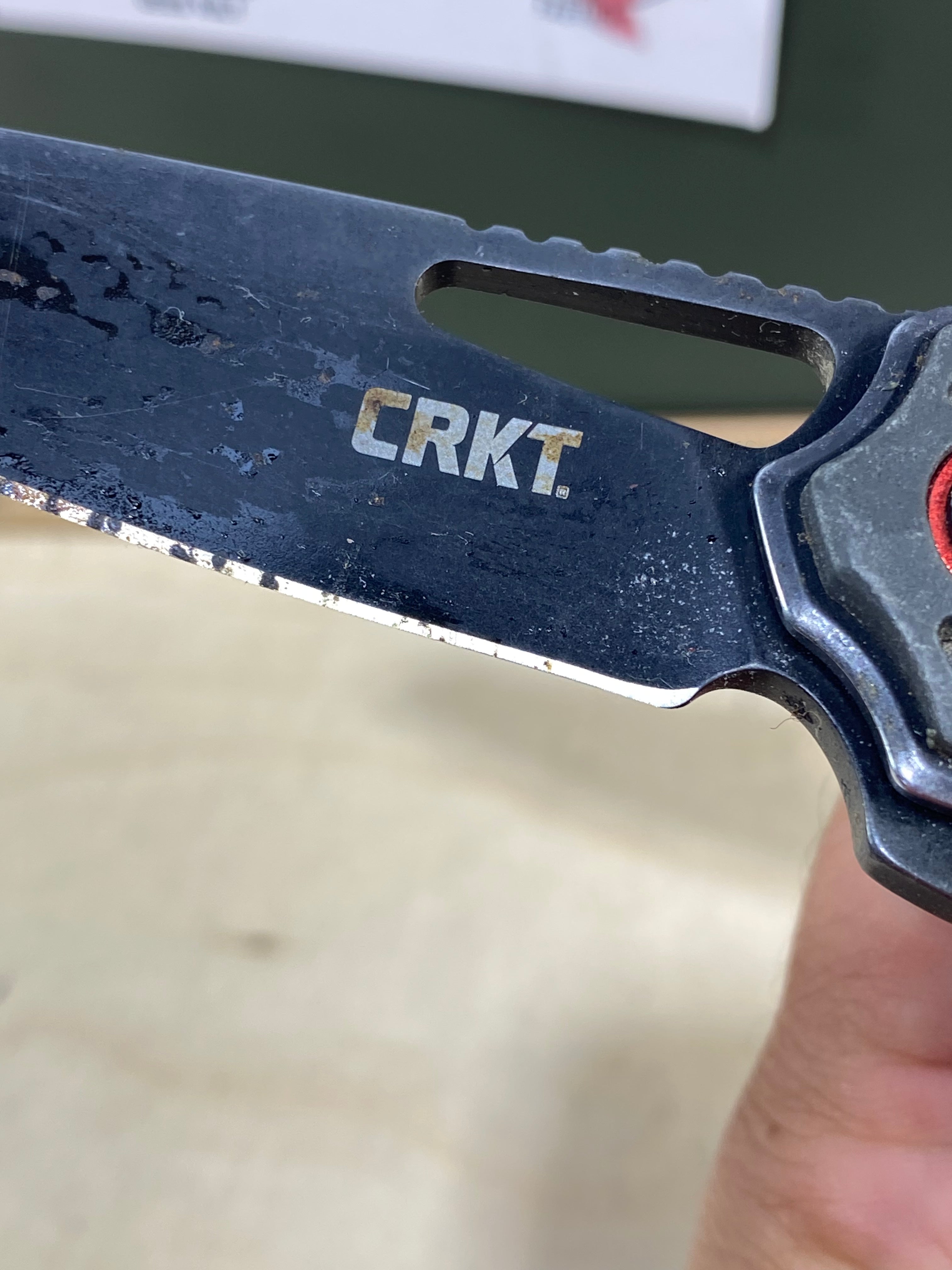 CRKT 6290 Thero #-68. Light usage. Dirty. Discontinued.