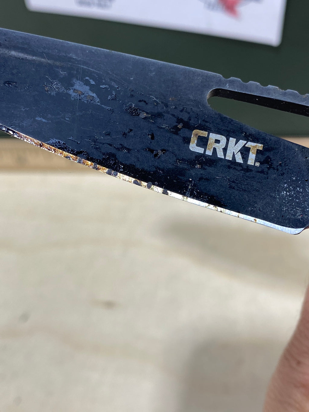 CRKT 6290 Thero #-68. Light usage. Dirty. Discontinued.