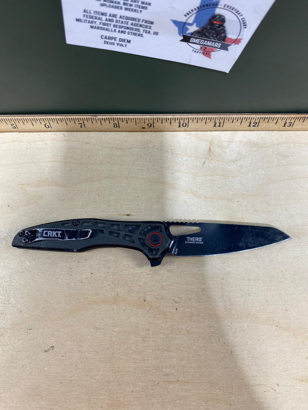 CRKT 6290 Thero #-70. Light usage. Dirty. Discontinued.