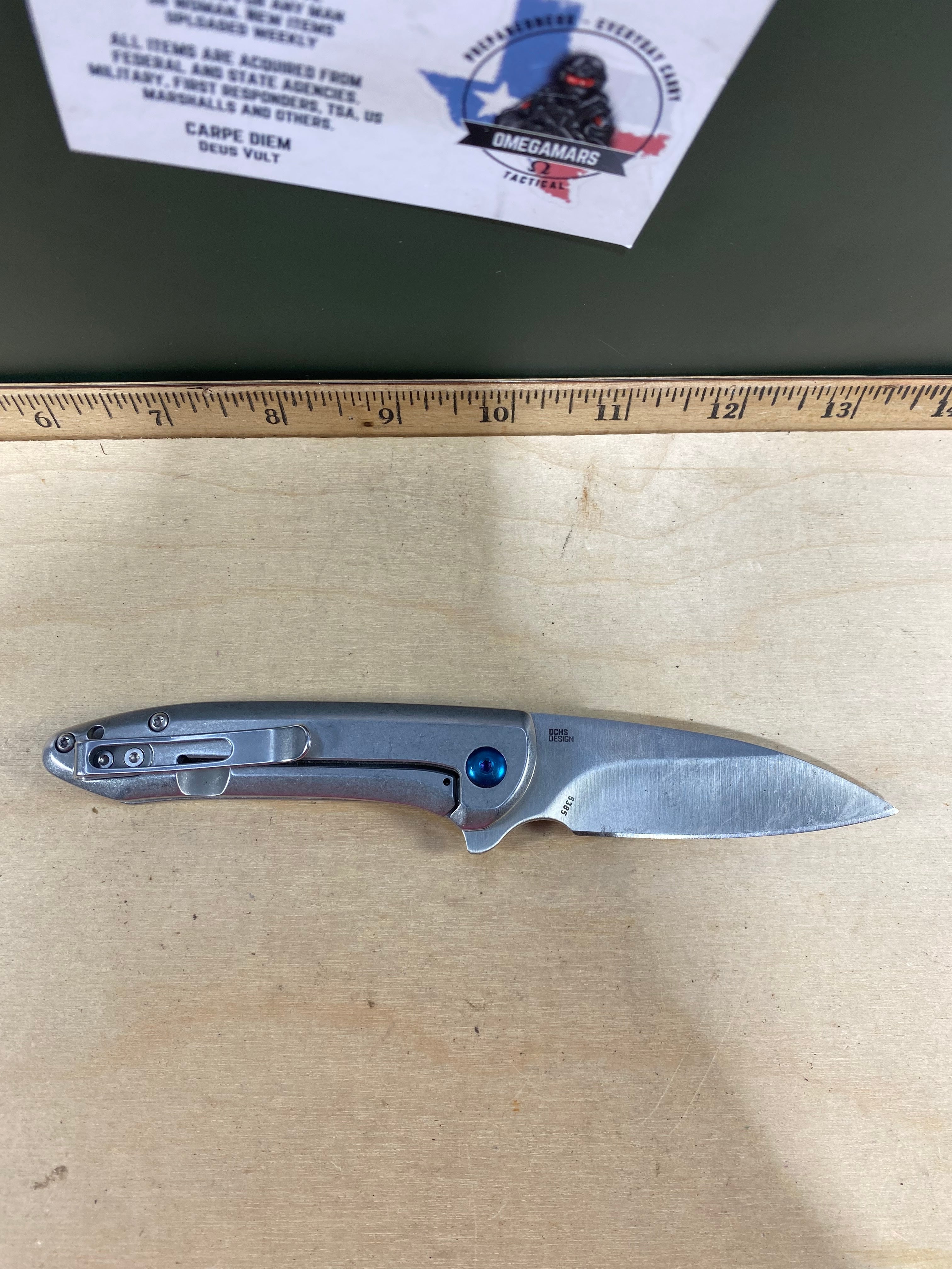 CRKT 5385 Eric Ochs #-72. Light usage. Dirty.