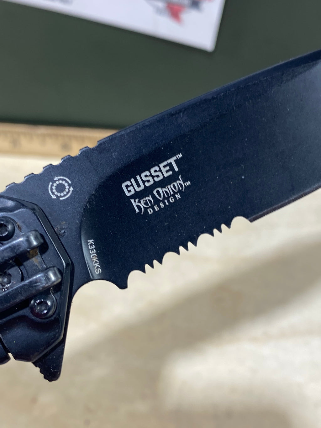 CRKT K330KKS Gusset #-75. Light usage. Discontinued.