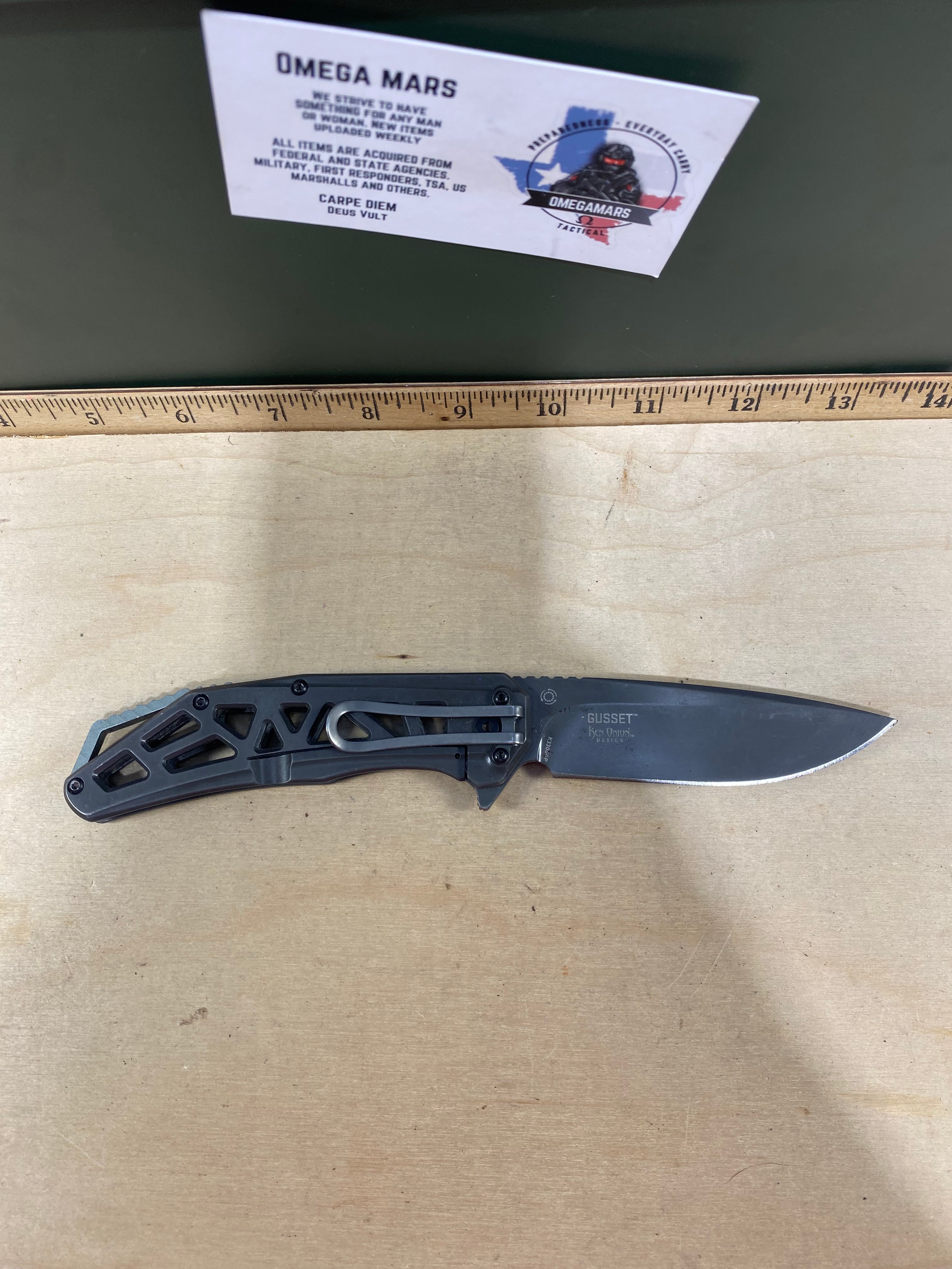 CRKT K330GGP Gusset #-76. Light usage.