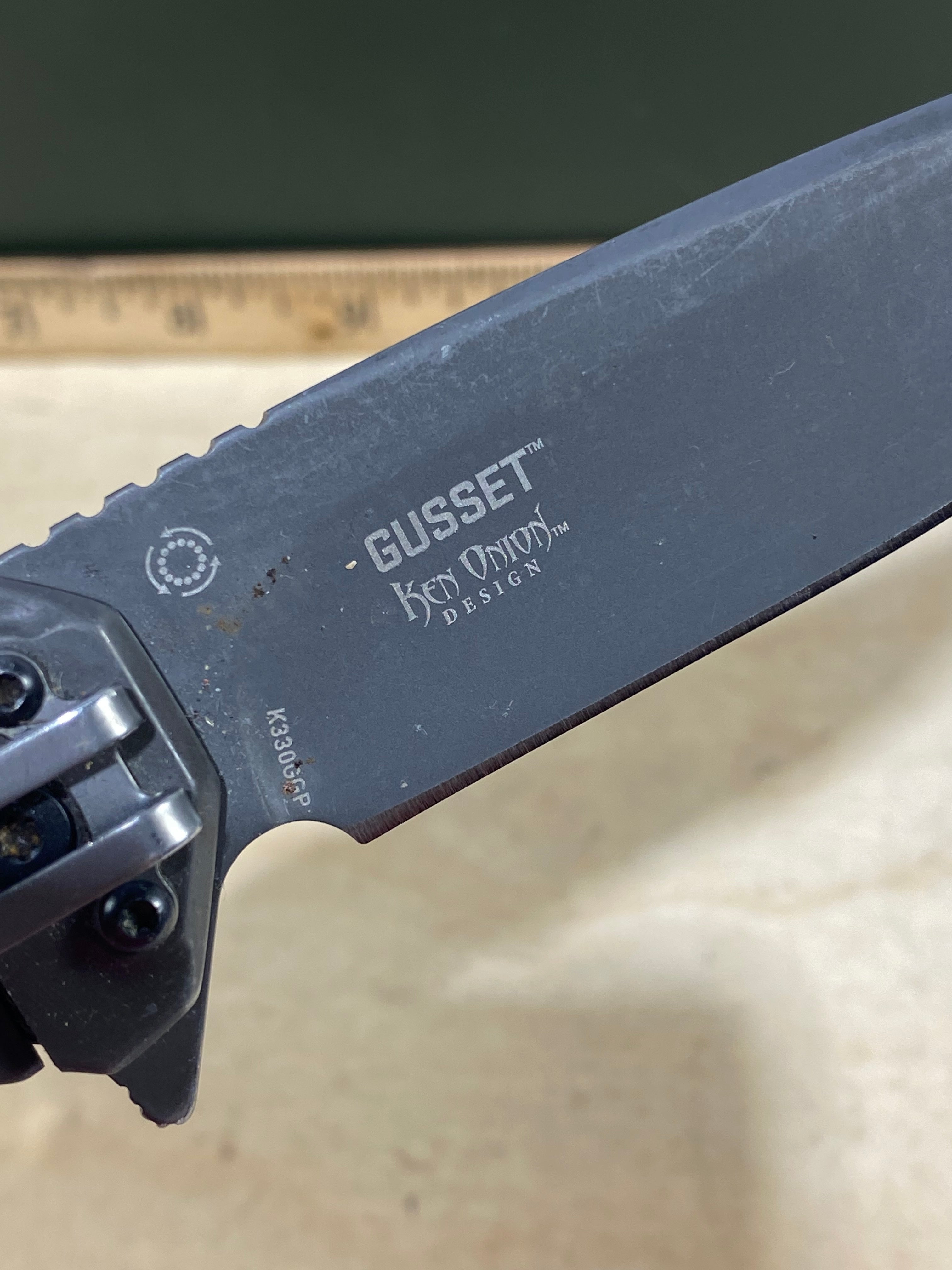 CRKT K330GGP Gusset #-76. Light usage.